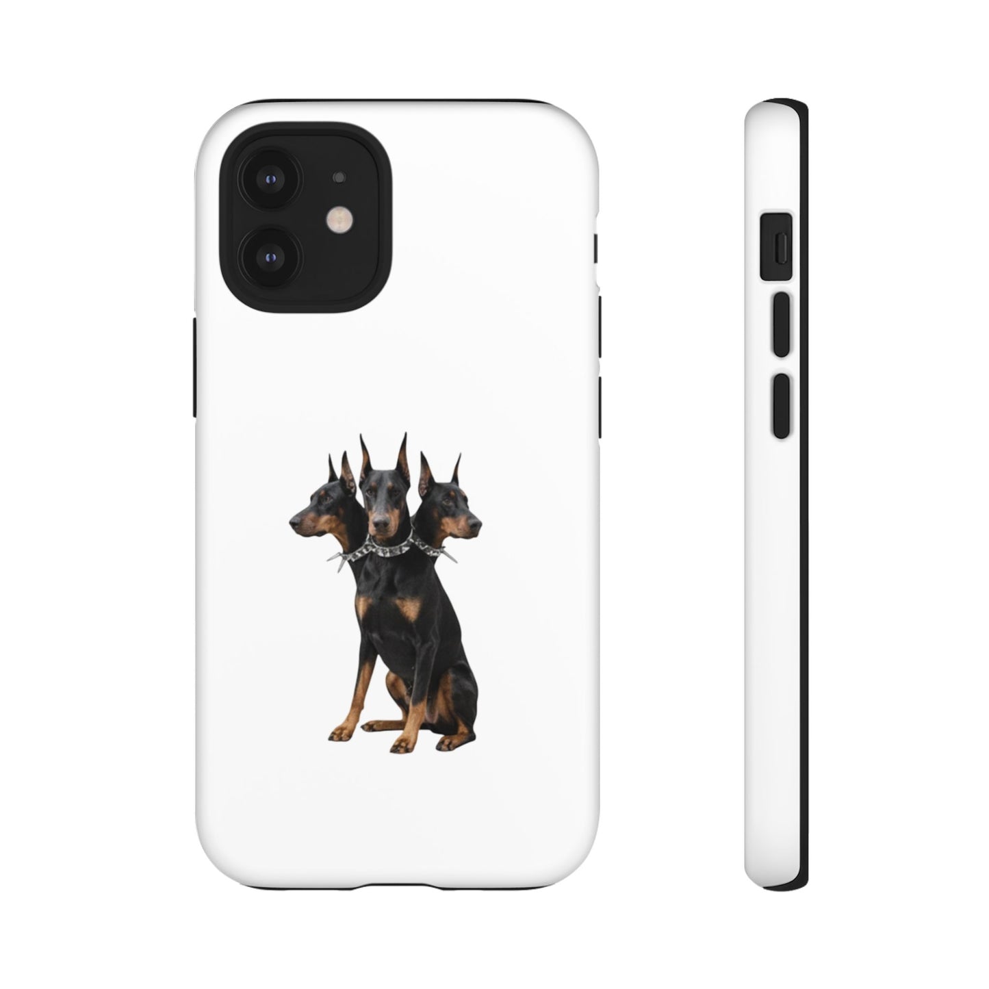 Doberman triple head tough case, Design | Perfect Gift for Dog Lovers, Pet Owners, Animal Enthusiasts, Birthdays, Christmas, Everyday Use