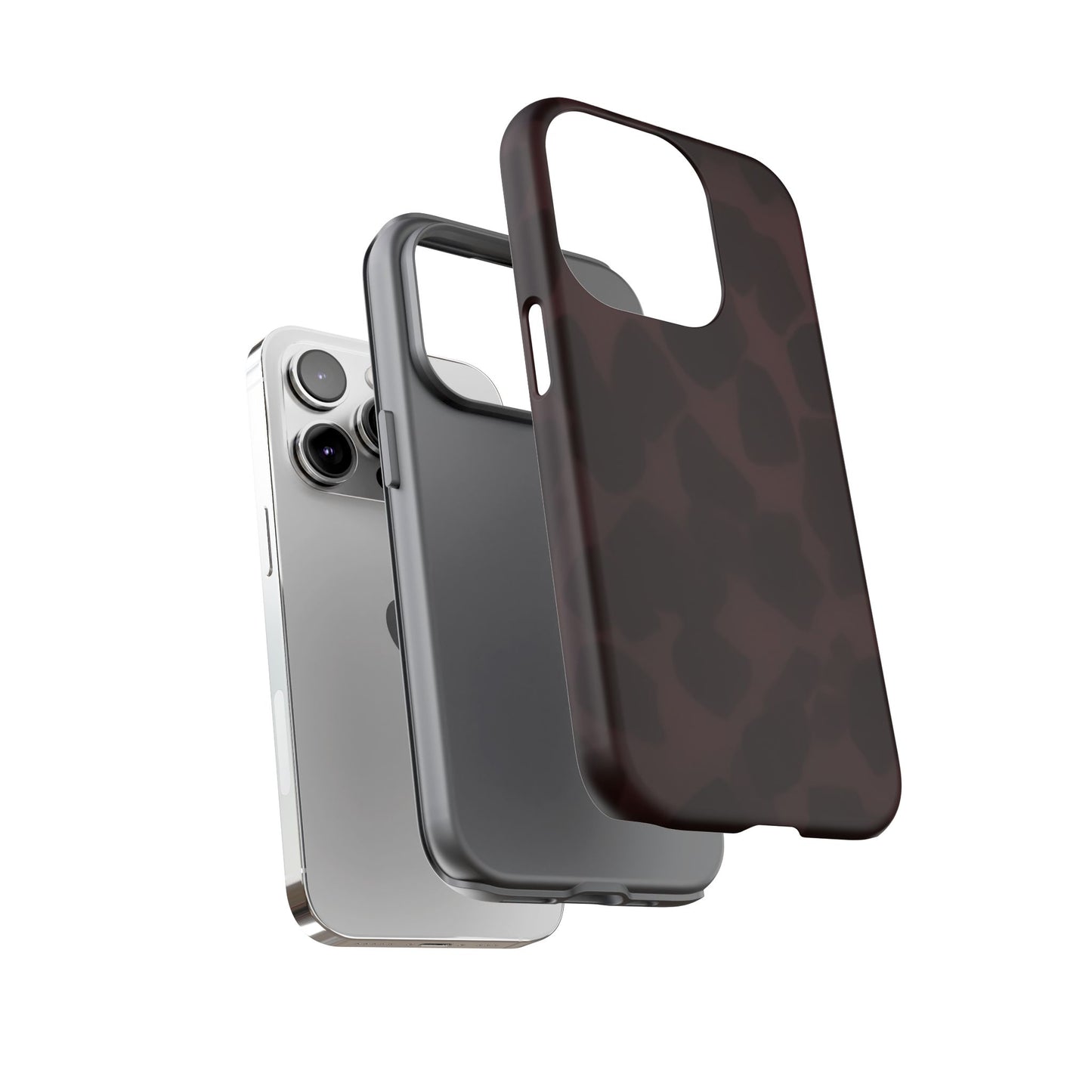 Maroon Jumbo Tortoise shell Stylish Phone Cases, Durable Phone Cover, Cheetah Print Case, Trendy Mobile Accessories, Unique Gift Ideas
