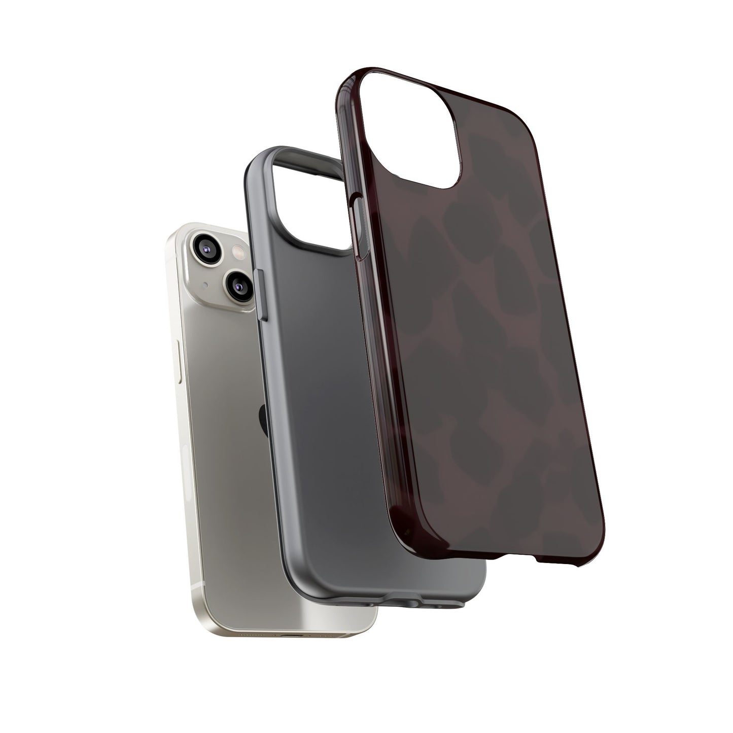 Maroon Jumbo Tortoise shell Stylish Phone Cases, Durable Phone Cover, Cheetah Print Case, Trendy Mobile Accessories, Unique Gift Ideas