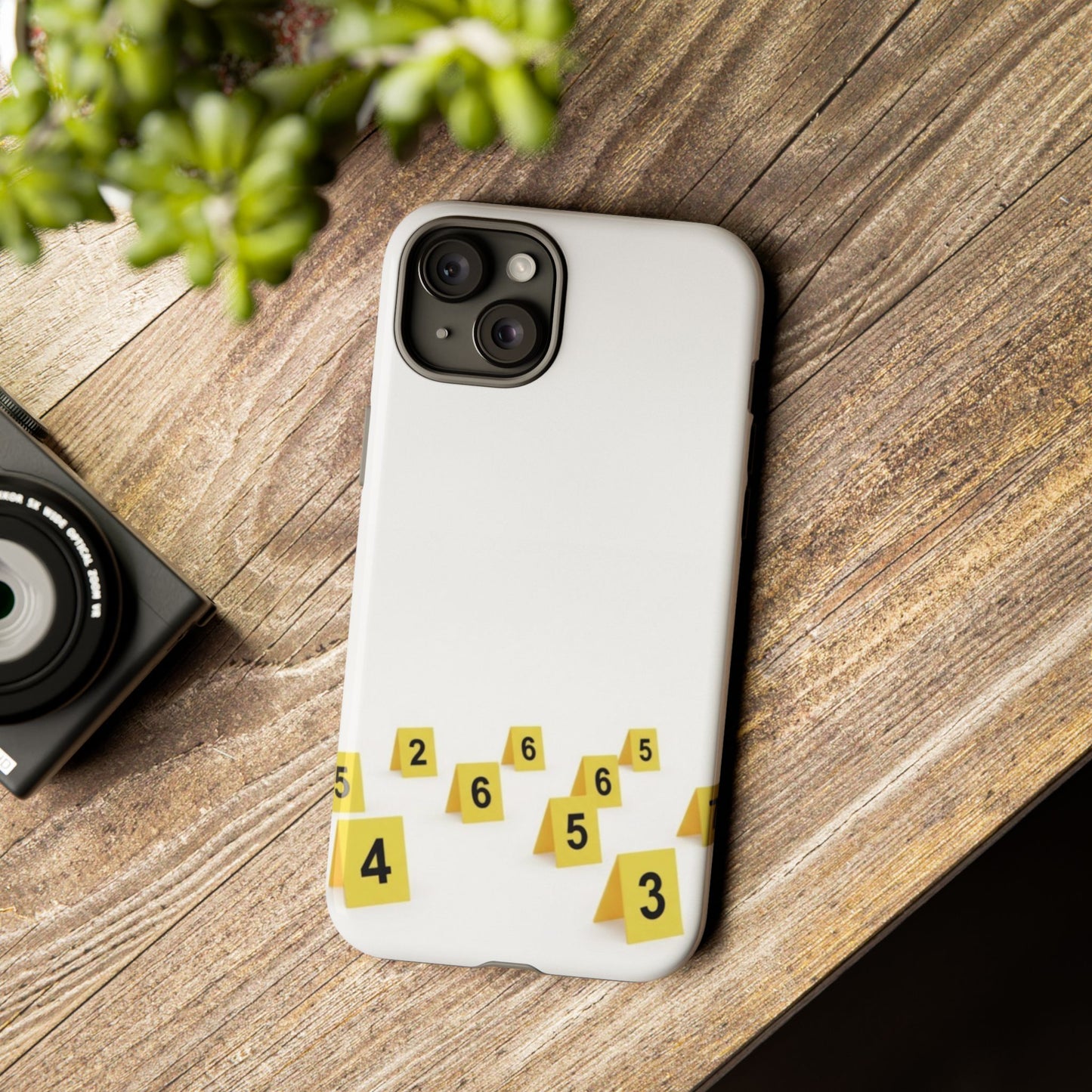 Scene marker Phone Case, Tough Protective Cover, Unique Gift for Detectives, Police Officers, Halloween, Funny Gift