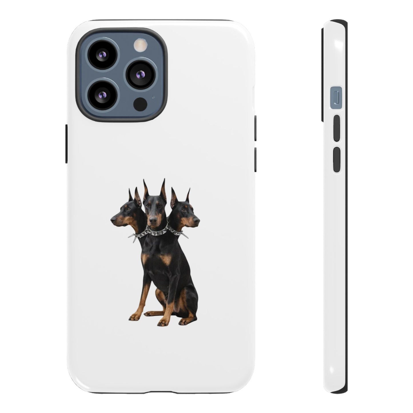 Doberman triple head tough case, Design | Perfect Gift for Dog Lovers, Pet Owners, Animal Enthusiasts, Birthdays, Christmas, Everyday Use