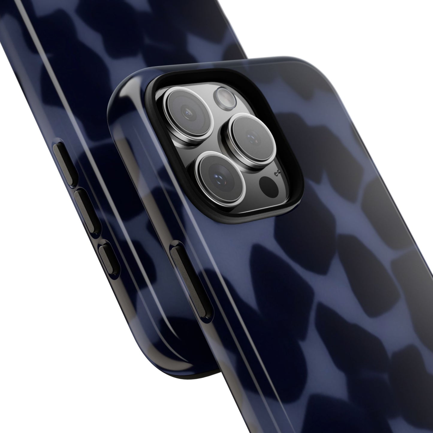 Jumbo Tortoise shell Navy Tuff Phone Case, Tough Cases with Sleek Modern Design for Protection, Gift for Tech Enthusiasts, Perfect for Any Occasion
