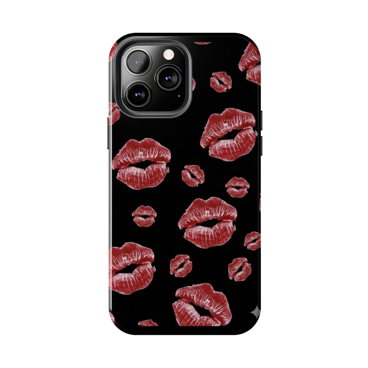 Kiss-Print Tough Phone Cases | Glamorous Protection, Unique Gift, Trendy Accessory, Valentine's Day, Stylish Gift for Her