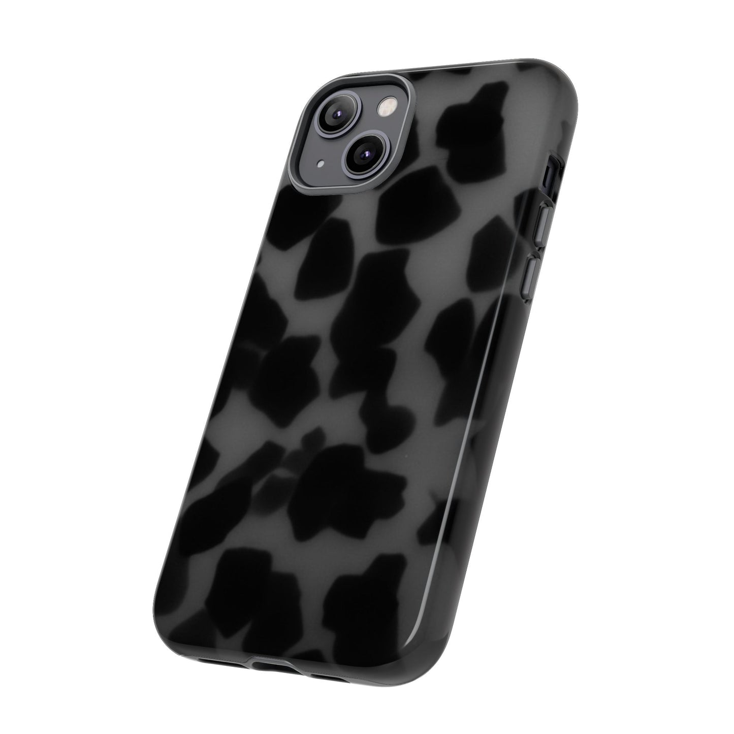 Jumbo tortoise shell Black Stylish Phone Case - Durable Protection, Trendy Design, Gift for Her, Fashion Accessories, Cow Print Phone Cover