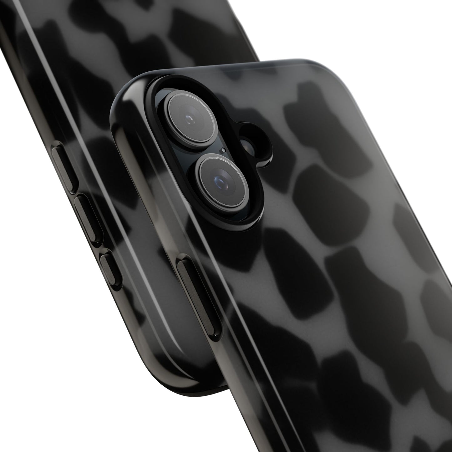 Jumbo tortoise shell Black Stylish Phone Case - Durable Protection, Trendy Design, Gift for Her, Fashion Accessories, Cow Print Phone Cover