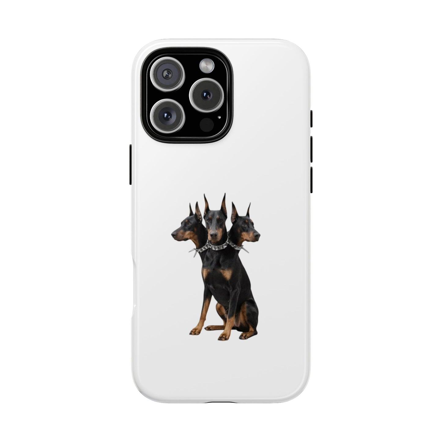 Doberman triple head tough case, Design | Perfect Gift for Dog Lovers, Pet Owners, Animal Enthusiasts, Birthdays, Christmas, Everyday Use