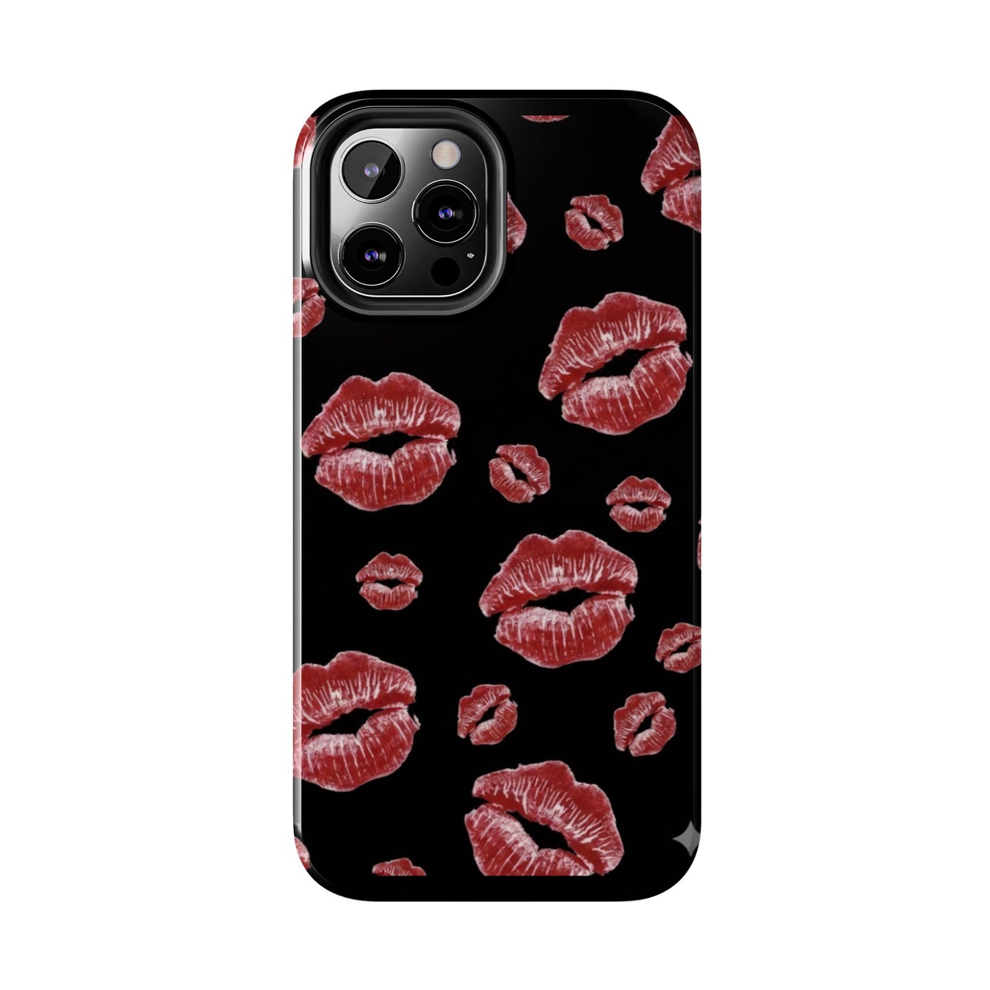 Kiss-Print Tough Phone Cases | Glamorous Protection, Unique Gift, Trendy Accessory, Valentine's Day, Stylish Gift for Her
