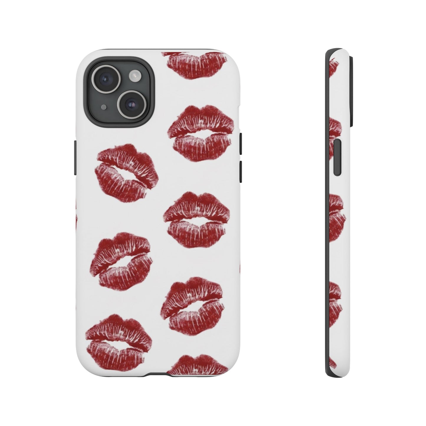 Kiss Mark Phone Case - Stylish Tough Cases for Couples, Valentine’s Day Gifts, Trendy Mobile Accessories, Chic Phone Covers