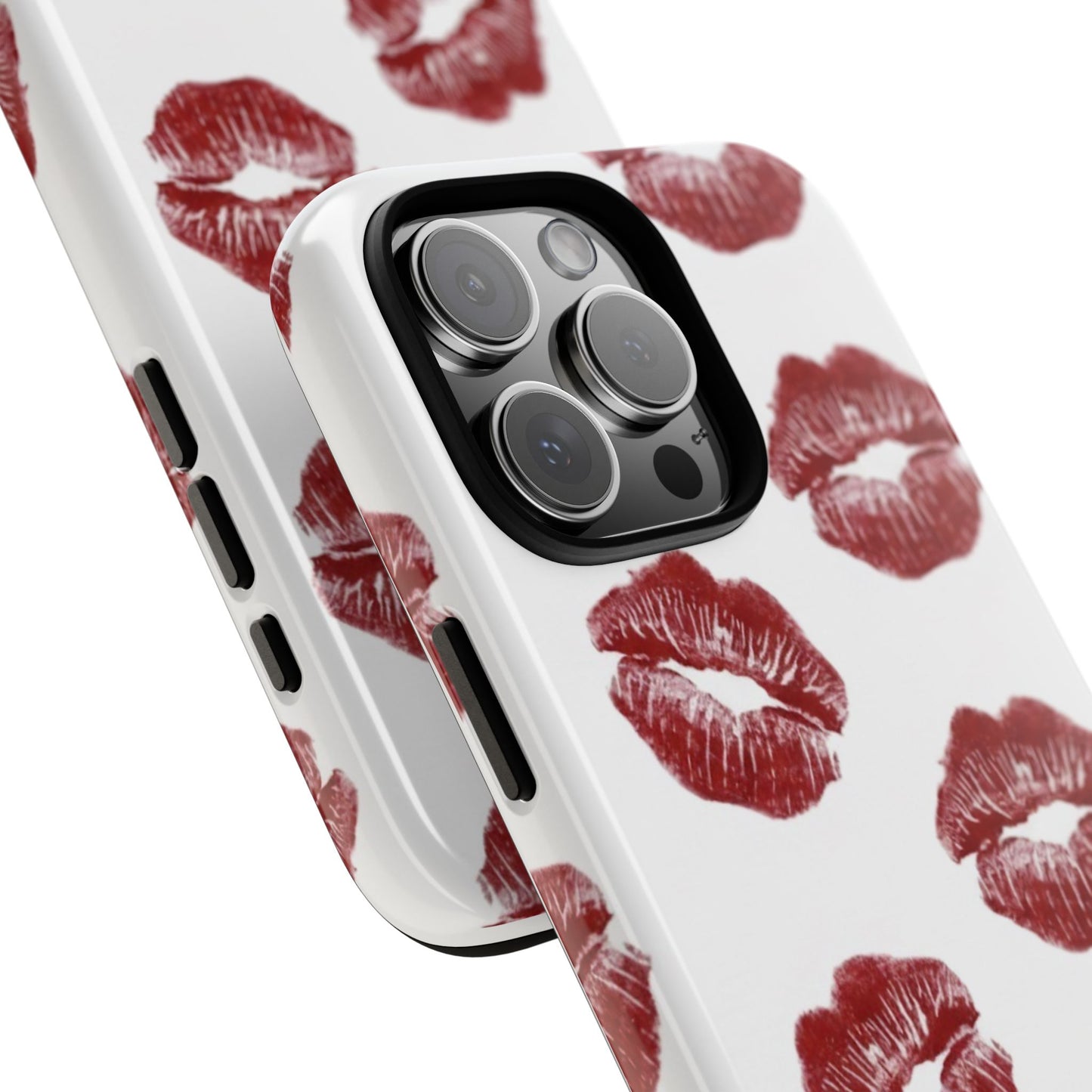 Kiss Mark Phone Case - Stylish Tough Cases for Couples, Valentine’s Day Gifts, Trendy Mobile Accessories, Chic Phone Covers