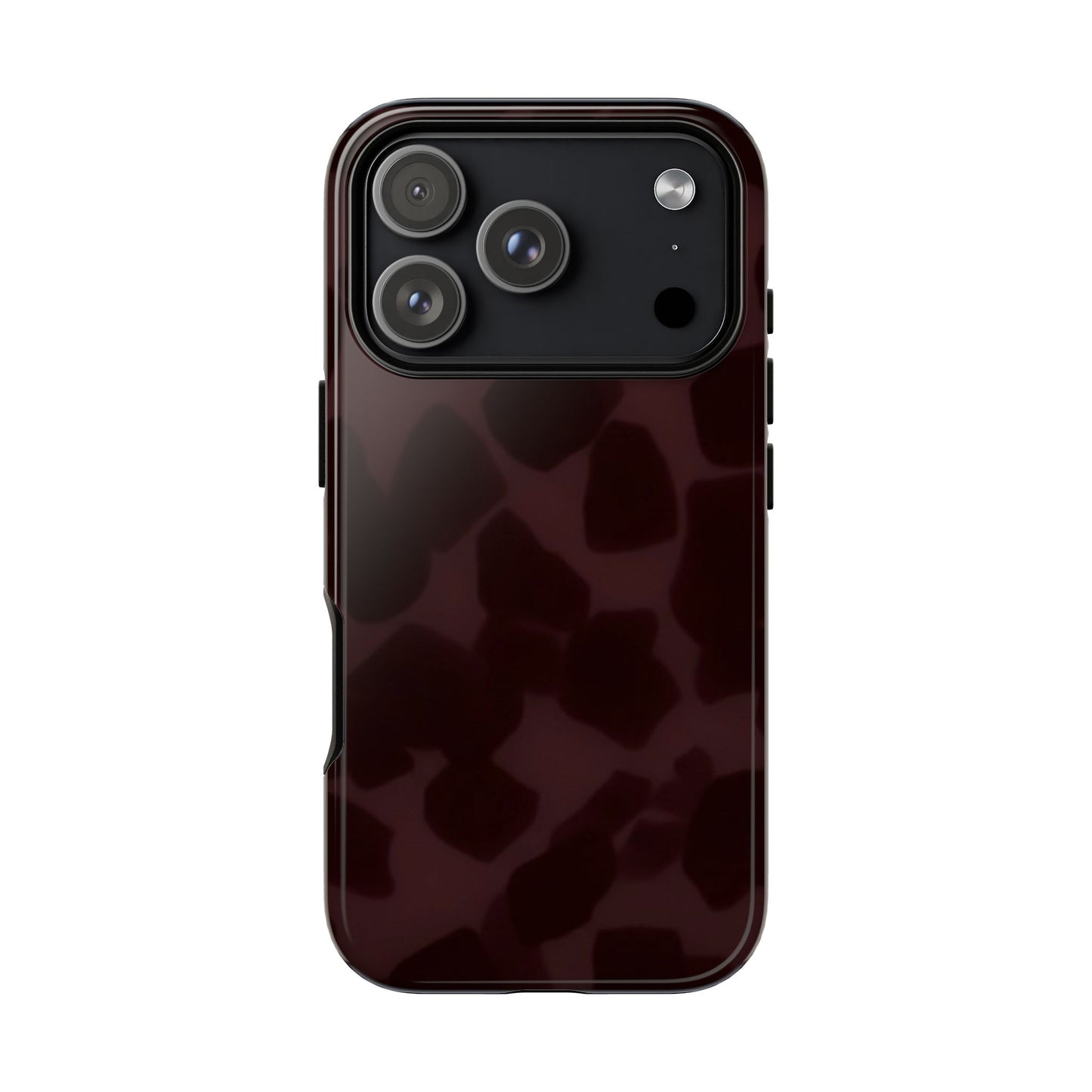 Maroon Jumbo Tortoise shell Stylish Phone Cases, Durable Phone Cover, Cheetah Print Case, Trendy Mobile Accessories, Unique Gift Ideas