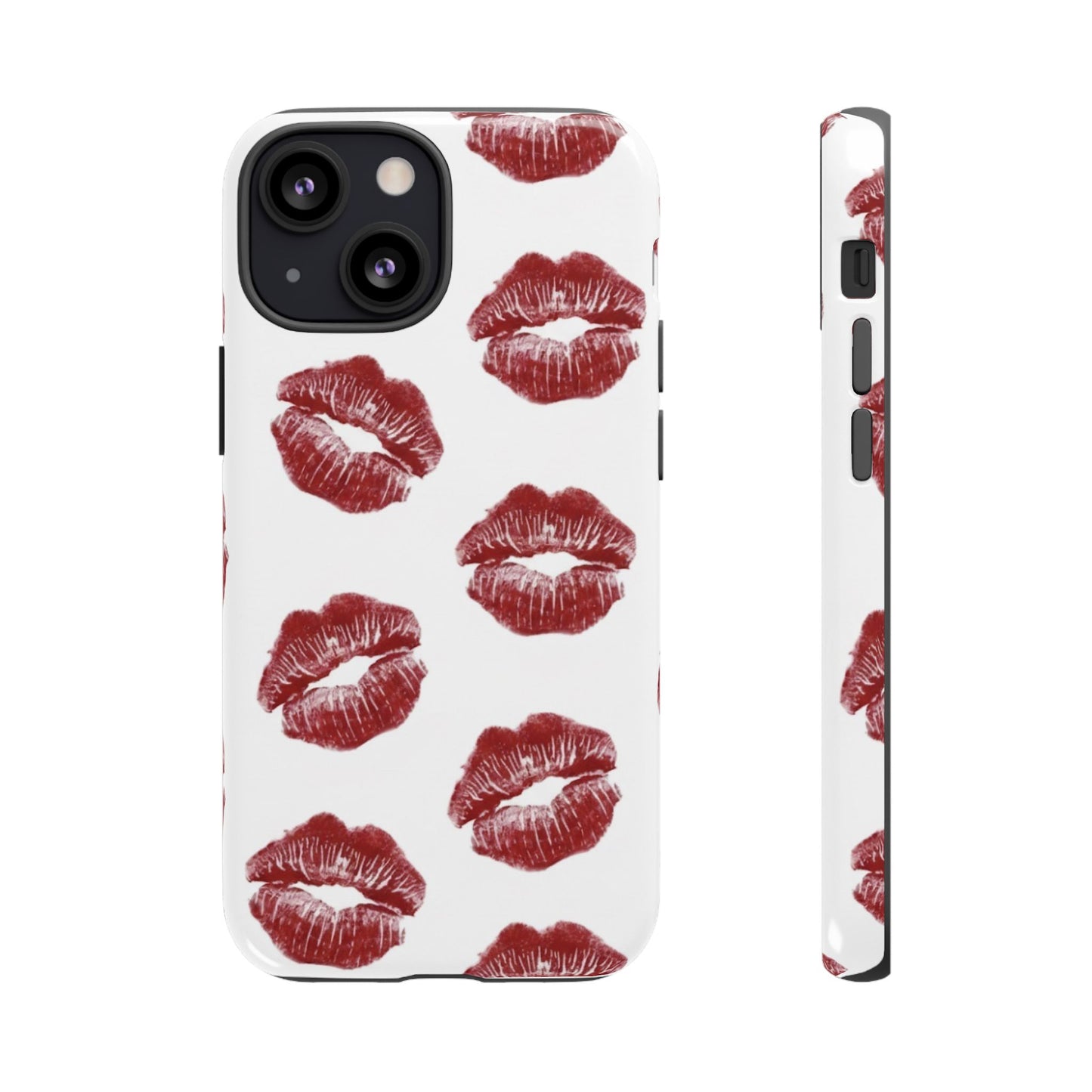 Kiss Mark Phone Case - Stylish Tough Cases for Couples, Valentine’s Day Gifts, Trendy Mobile Accessories, Chic Phone Covers