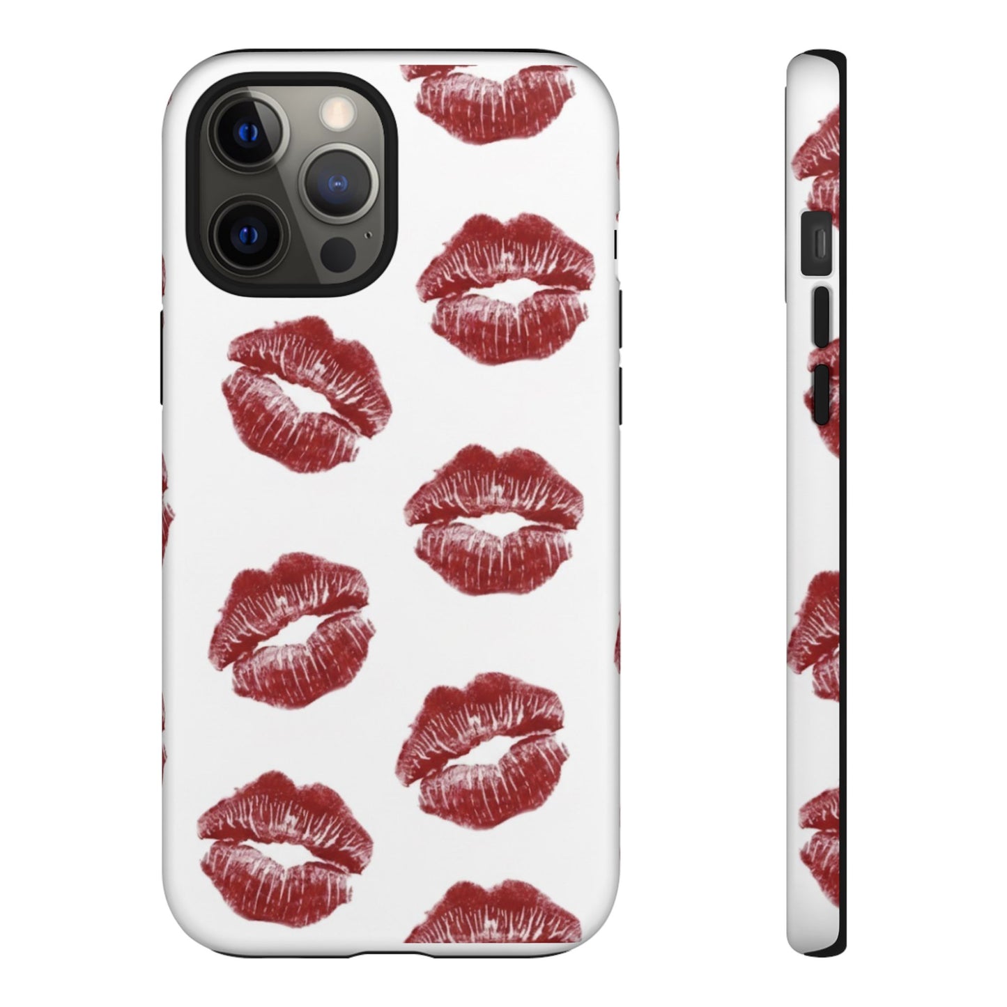 Kiss Mark Phone Case - Stylish Tough Cases for Couples, Valentine’s Day Gifts, Trendy Mobile Accessories, Chic Phone Covers