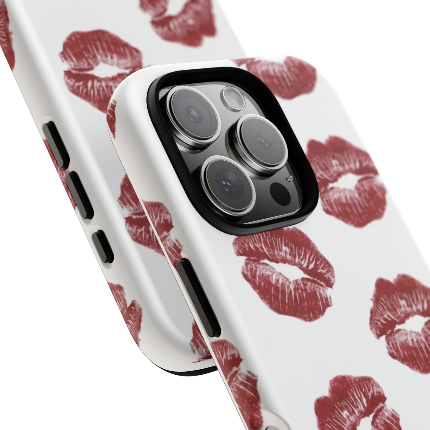 Kiss Mark Phone Case - Stylish Tough Cases for Couples, Valentine’s Day Gifts, Trendy Mobile Accessories, Chic Phone Covers