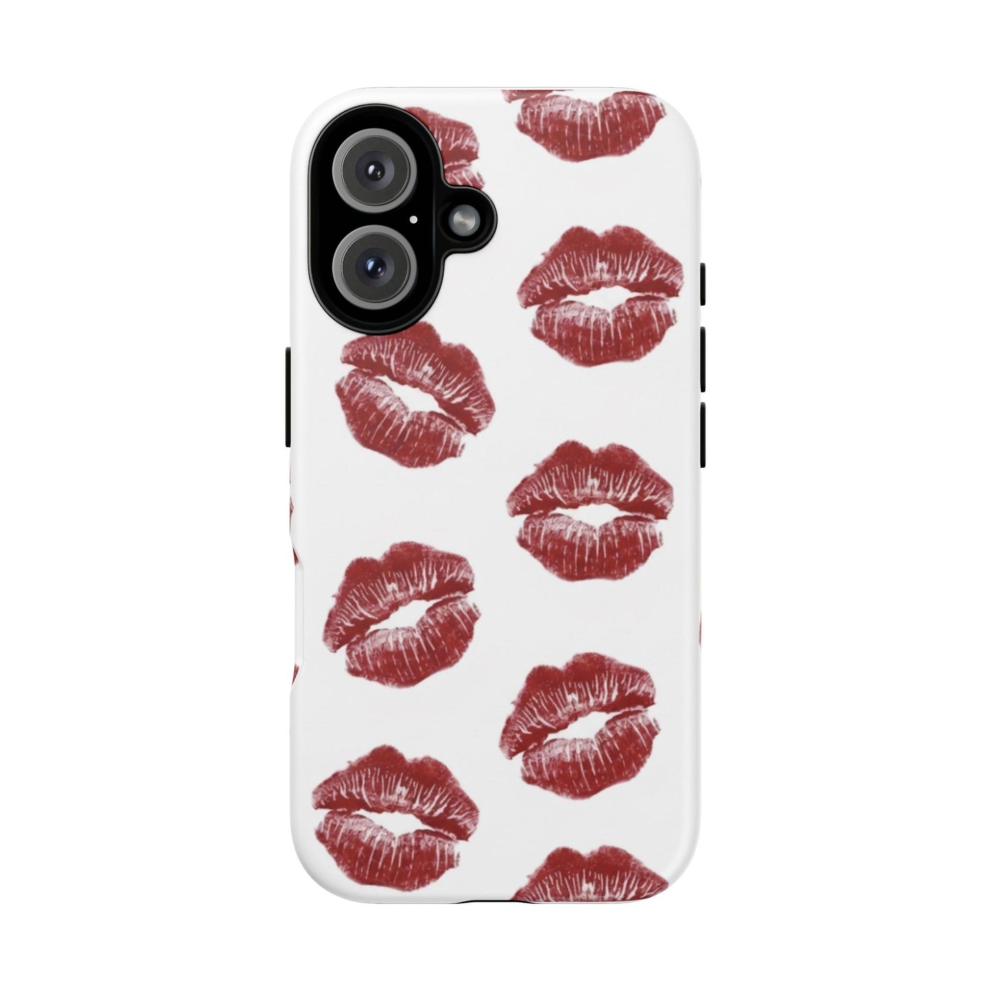 Kiss Mark Phone Case - Stylish Tough Cases for Couples, Valentine’s Day Gifts, Trendy Mobile Accessories, Chic Phone Covers