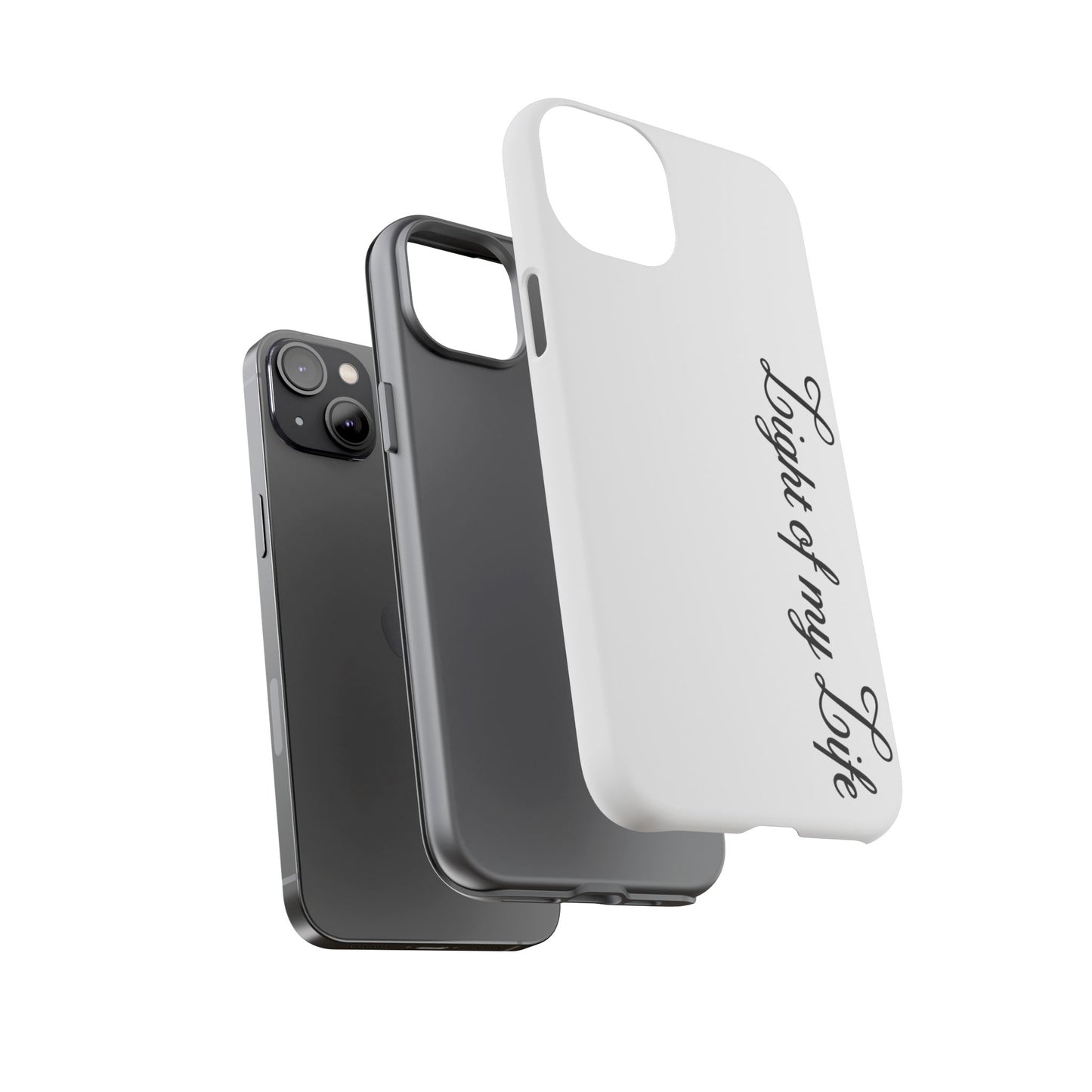 Light if my life white Tough Cases, gifts for Him, her , gift iPhone phone case, thought case 2 layer case