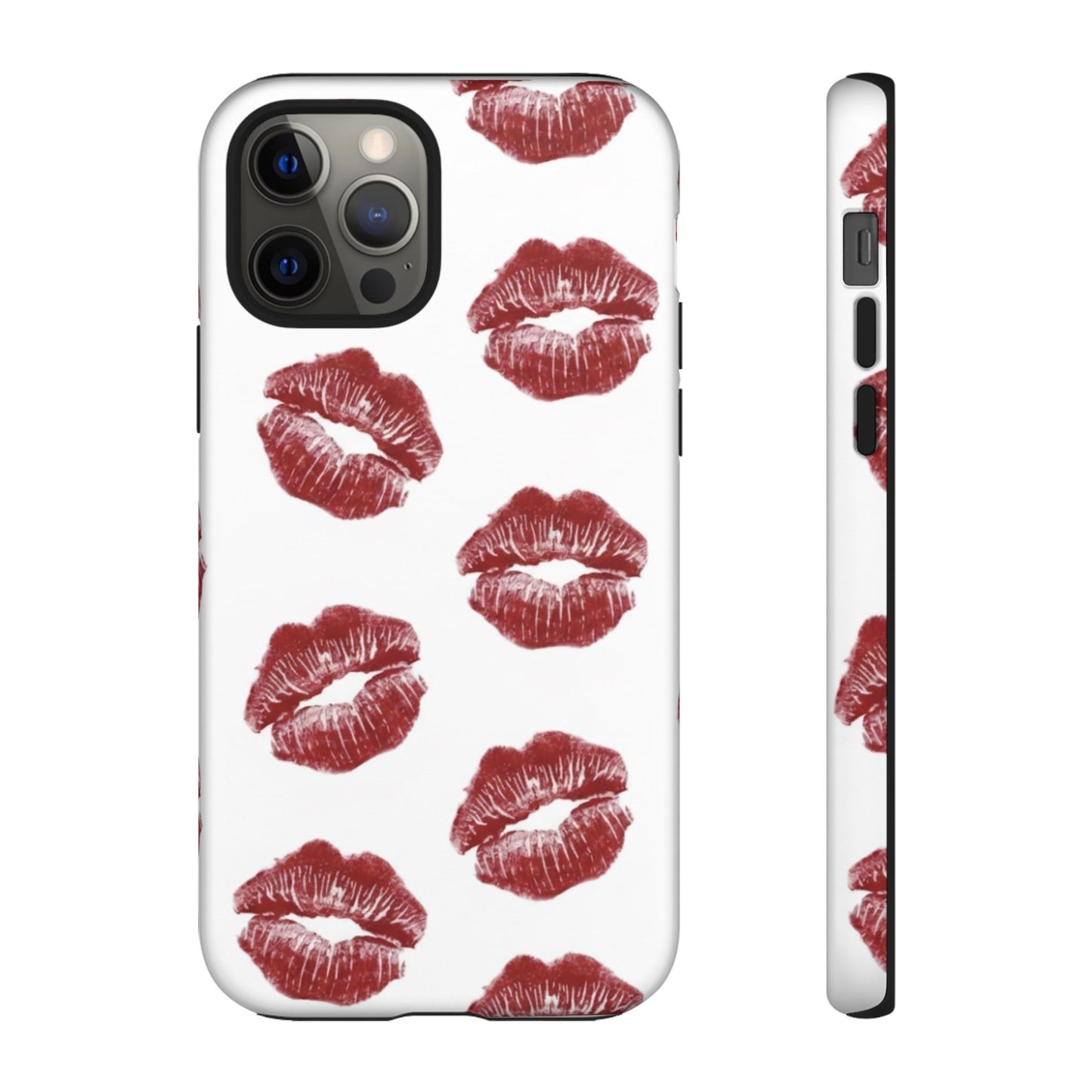 Kiss Mark Phone Case - Stylish Tough Cases for Couples, Valentine’s Day Gifts, Trendy Mobile Accessories, Chic Phone Covers