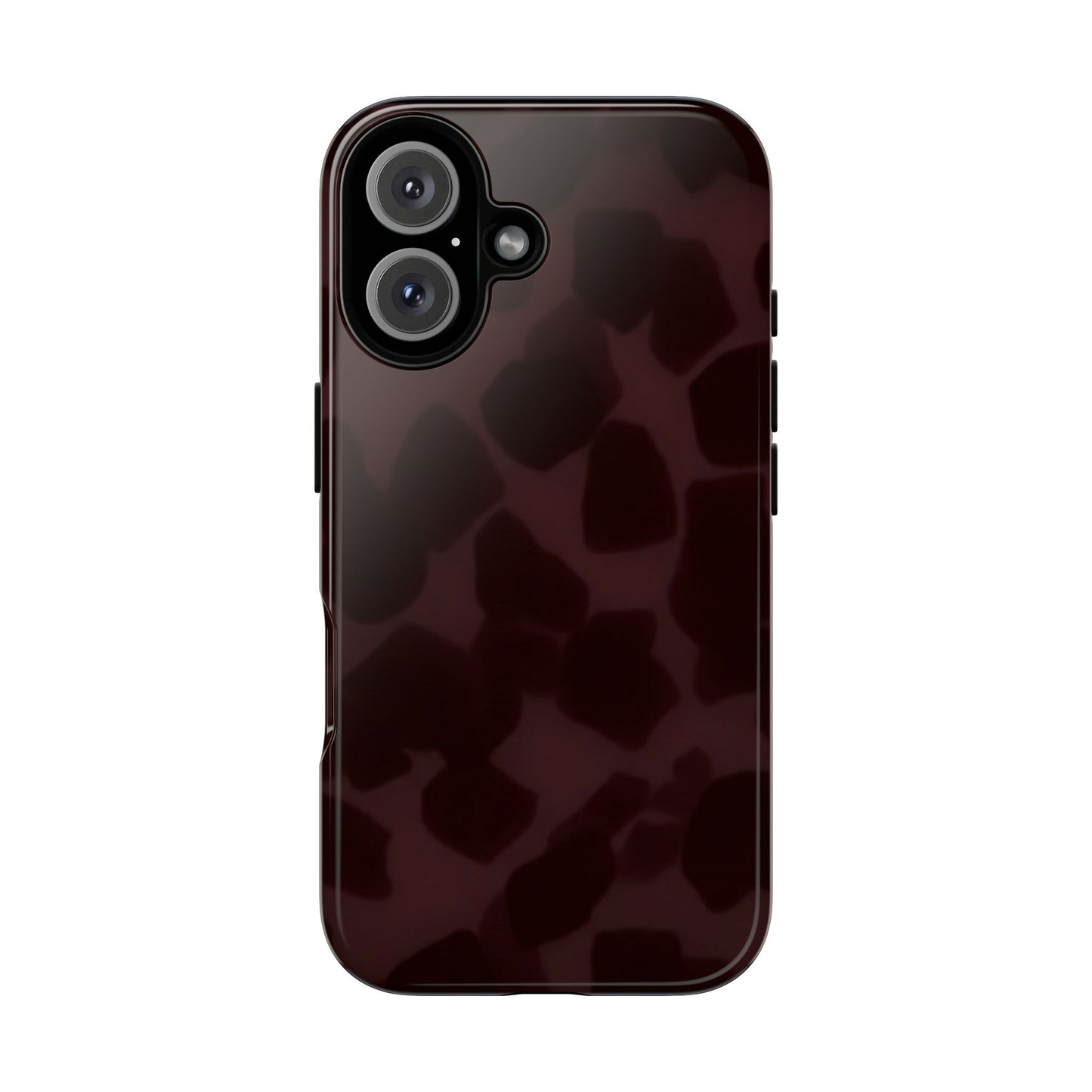 Maroon Jumbo Tortoise shell Stylish Phone Cases, Durable Phone Cover, Cheetah Print Case, Trendy Mobile Accessories, Unique Gift Ideas