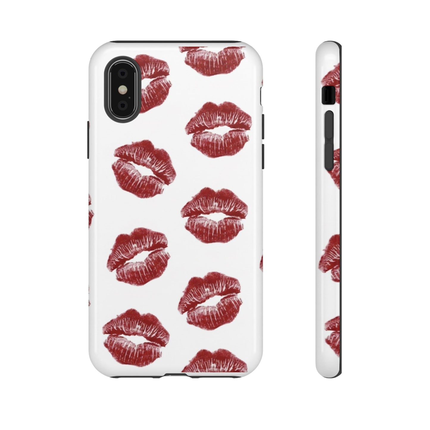 Kiss Mark Phone Case - Stylish Tough Cases for Couples, Valentine’s Day Gifts, Trendy Mobile Accessories, Chic Phone Covers