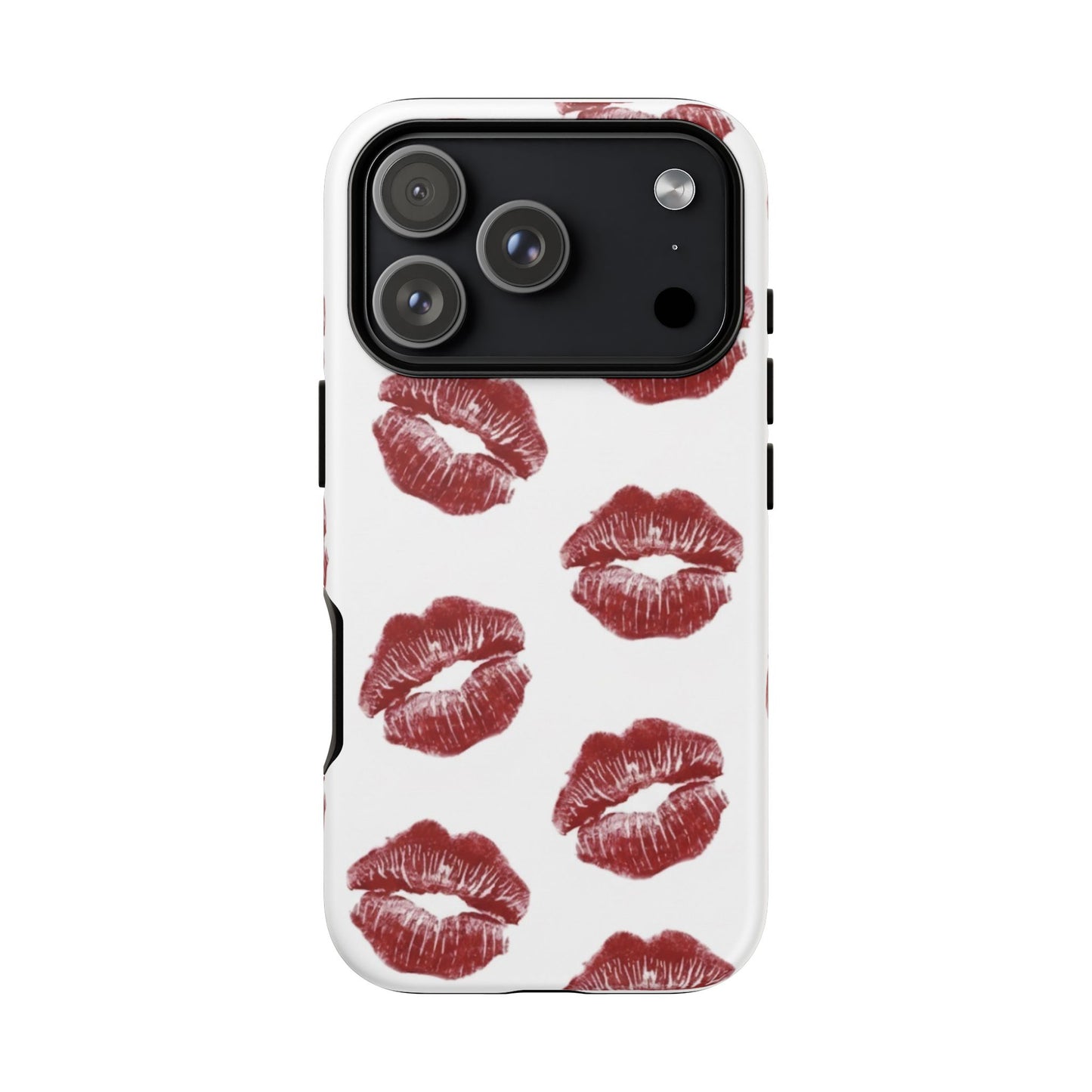 Kiss Mark Phone Case - Stylish Tough Cases for Couples, Valentine’s Day Gifts, Trendy Mobile Accessories, Chic Phone Covers