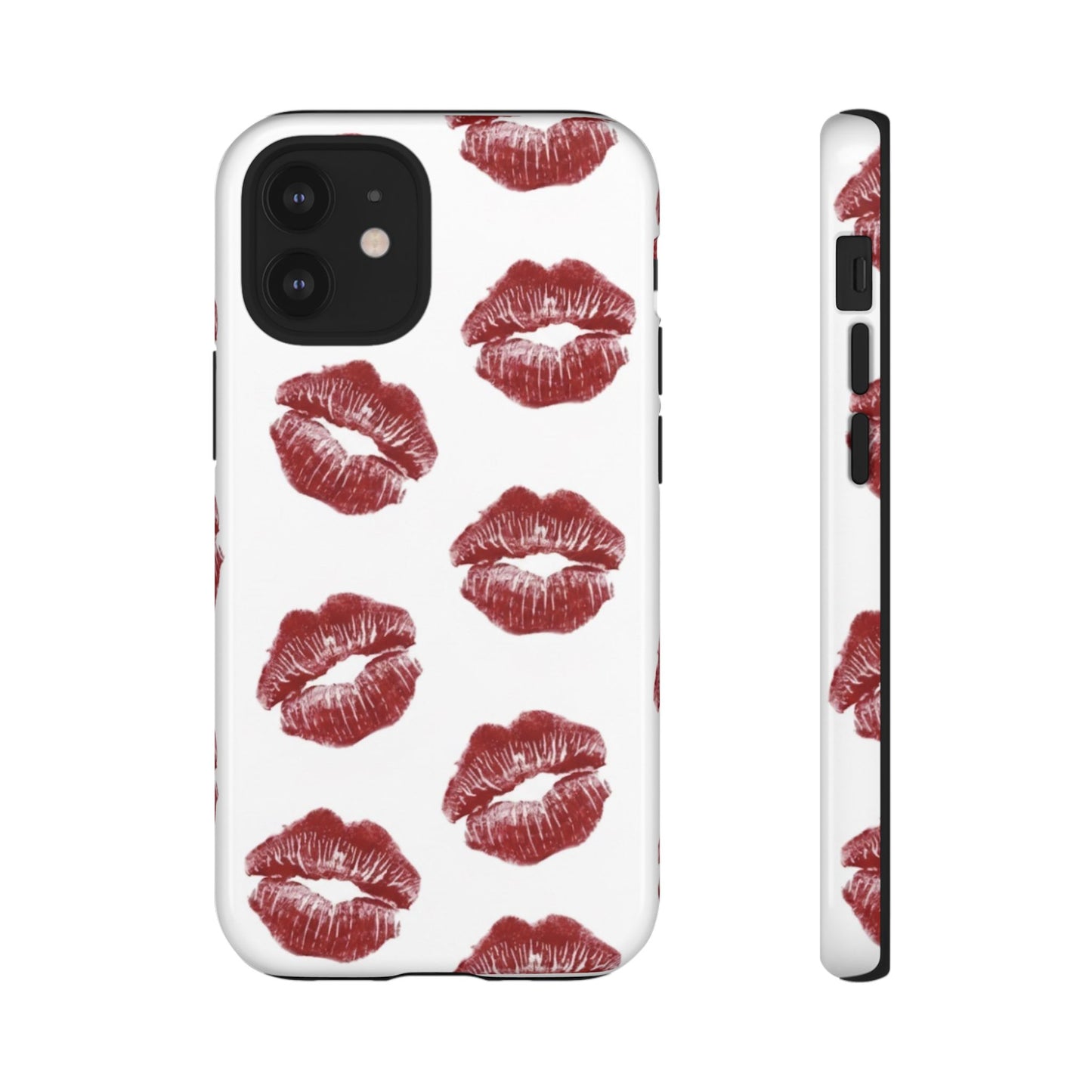 Kiss Mark Phone Case - Stylish Tough Cases for Couples, Valentine’s Day Gifts, Trendy Mobile Accessories, Chic Phone Covers