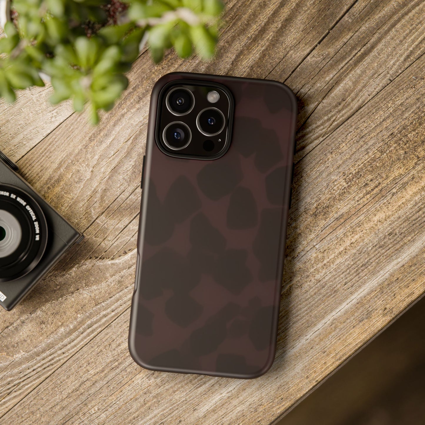 Maroon Jumbo Tortoise shell Stylish Phone Cases, Durable Phone Cover, Cheetah Print Case, Trendy Mobile Accessories, Unique Gift Ideas