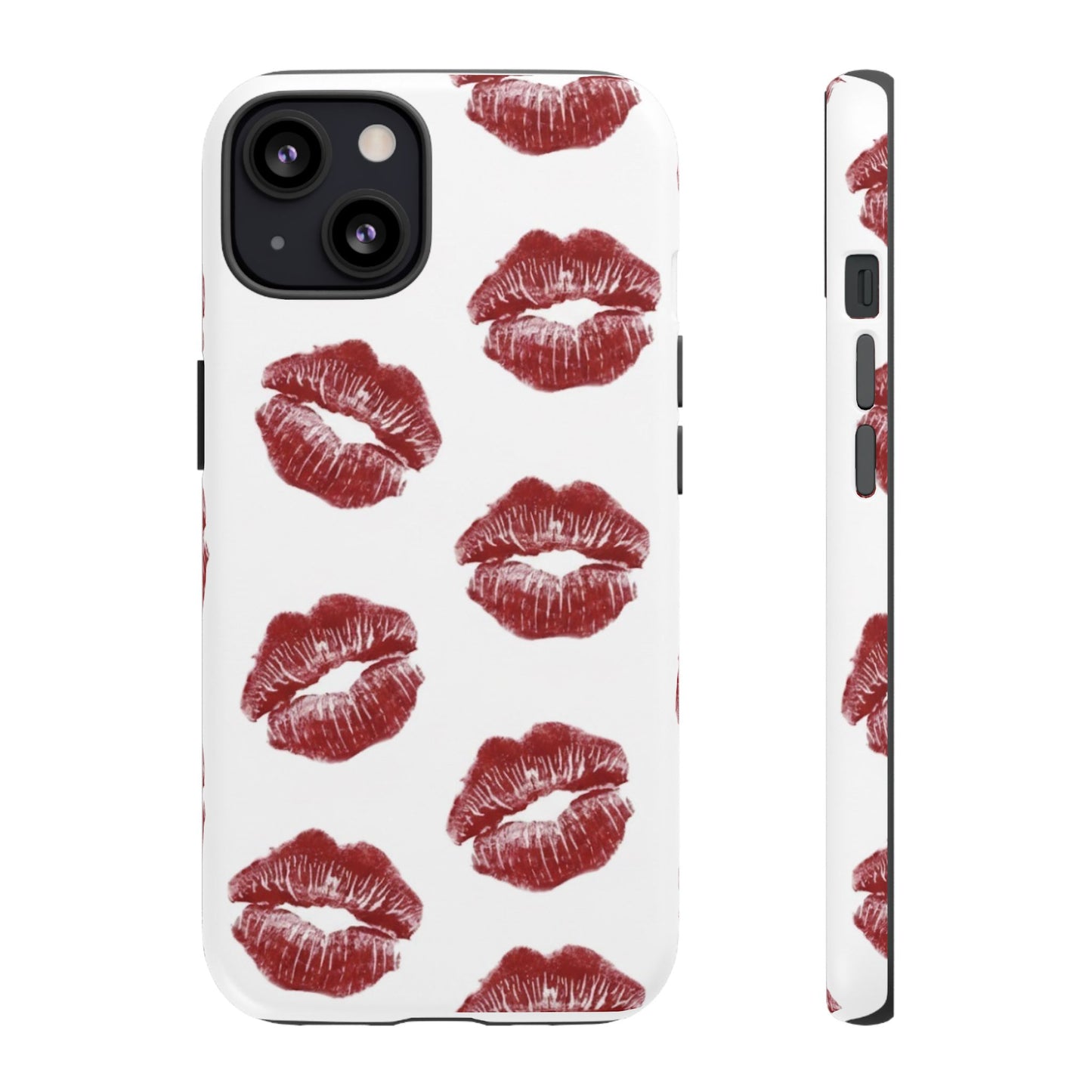 Kiss Mark Phone Case - Stylish Tough Cases for Couples, Valentine’s Day Gifts, Trendy Mobile Accessories, Chic Phone Covers