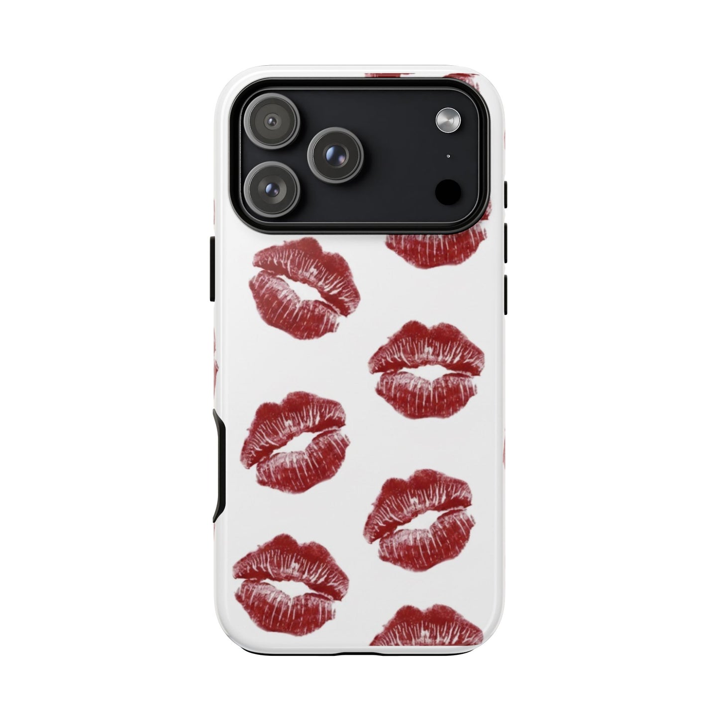 Kiss Mark Phone Case - Stylish Tough Cases for Couples, Valentine’s Day Gifts, Trendy Mobile Accessories, Chic Phone Covers