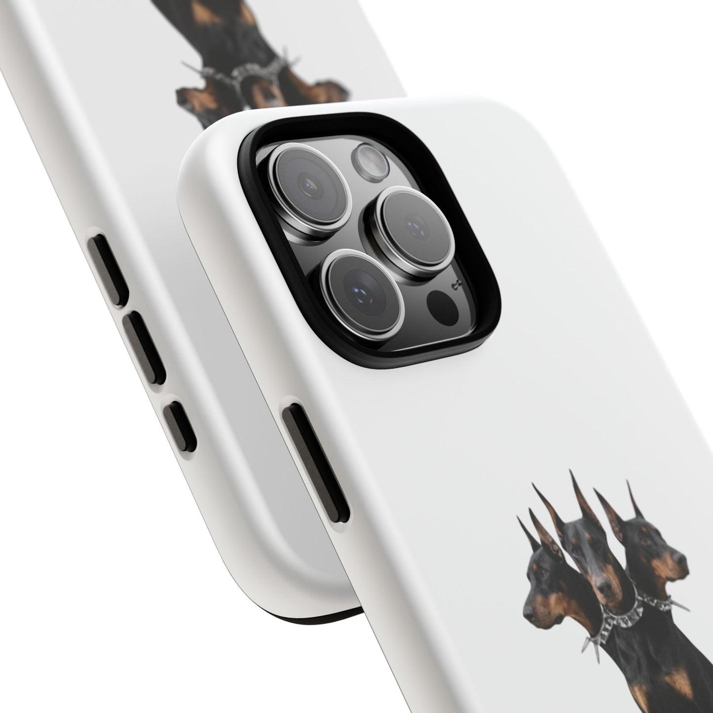 Doberman triple head tough case, Design | Perfect Gift for Dog Lovers, Pet Owners, Animal Enthusiasts, Birthdays, Christmas, Everyday Use
