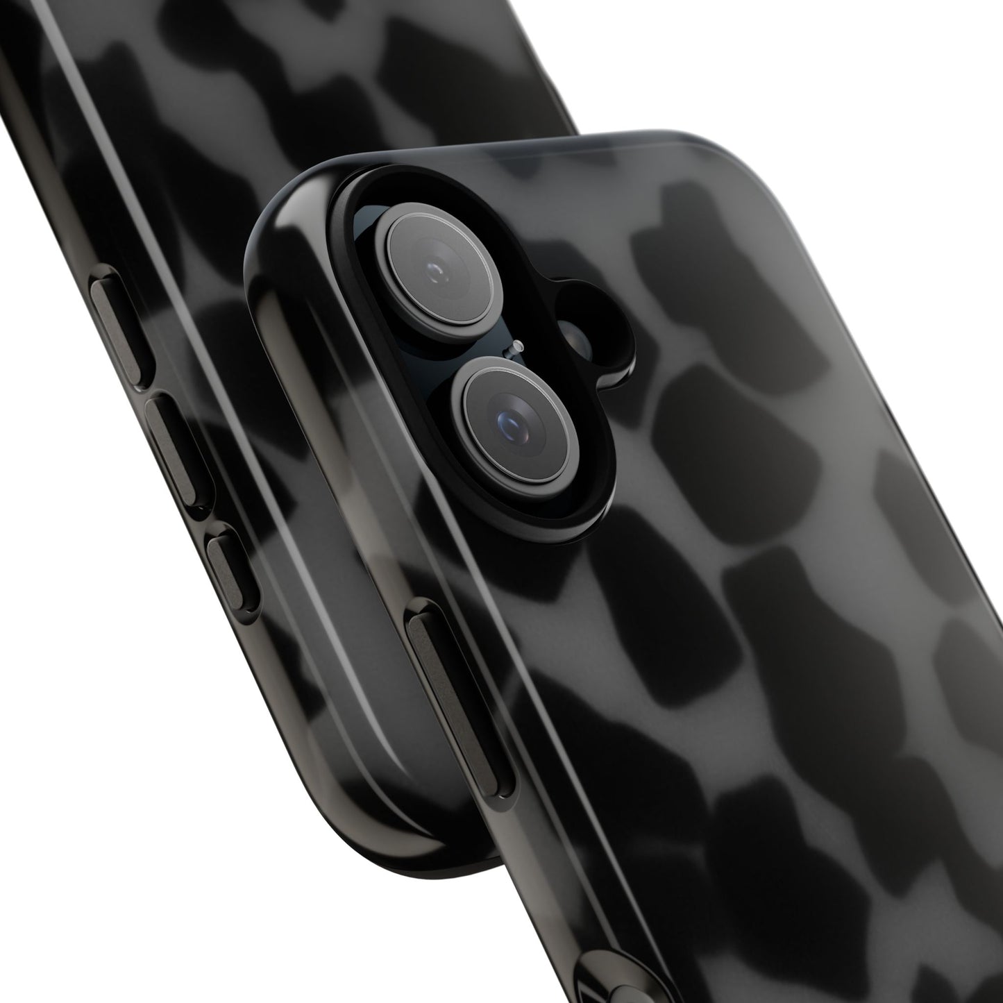 Jumbo tortoise shell Black Stylish Phone Case - Durable Protection, Trendy Design, Gift for Her, Fashion Accessories, Cow Print Phone Cover
