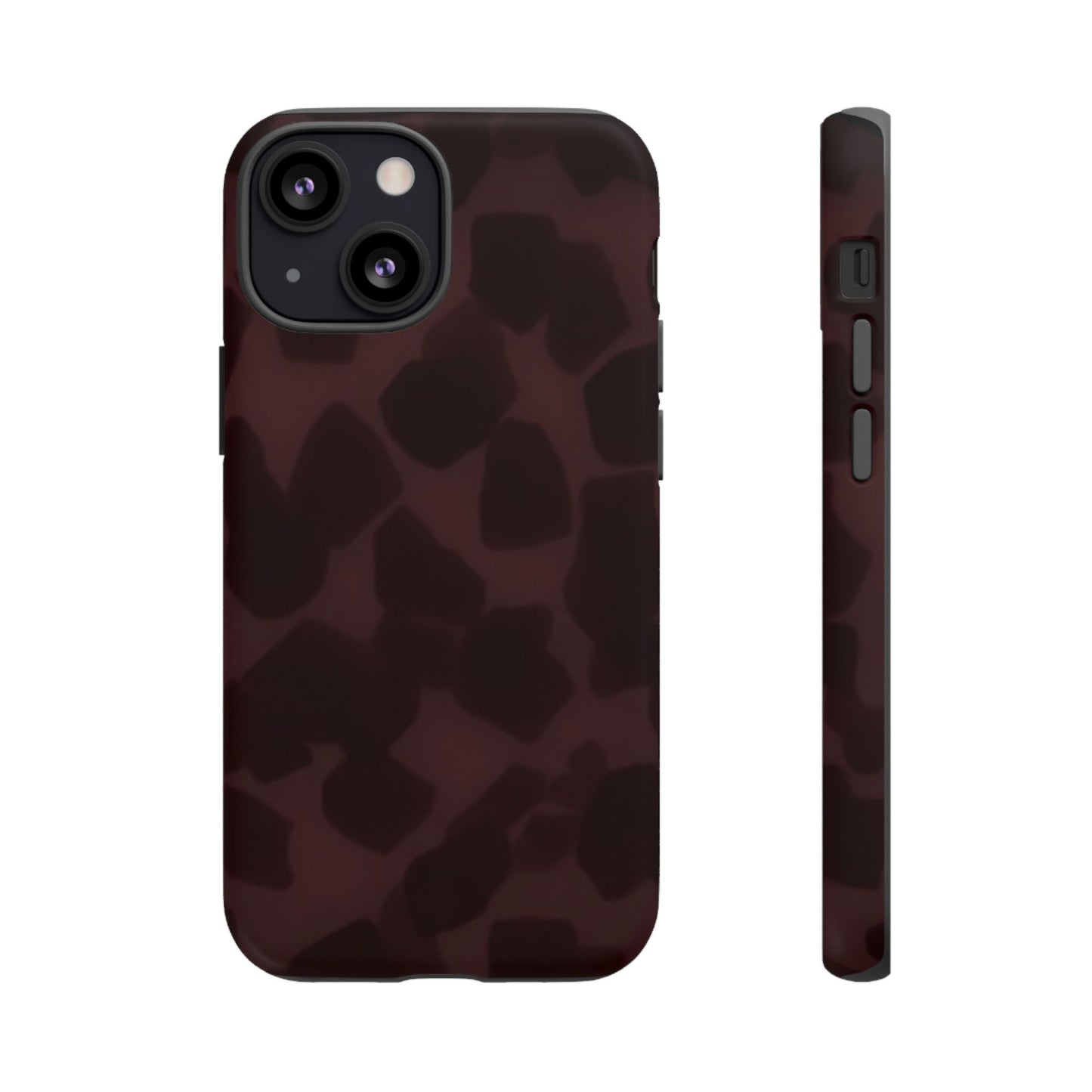 Maroon Jumbo Tortoise shell Stylish Phone Cases, Durable Phone Cover, Cheetah Print Case, Trendy Mobile Accessories, Unique Gift Ideas