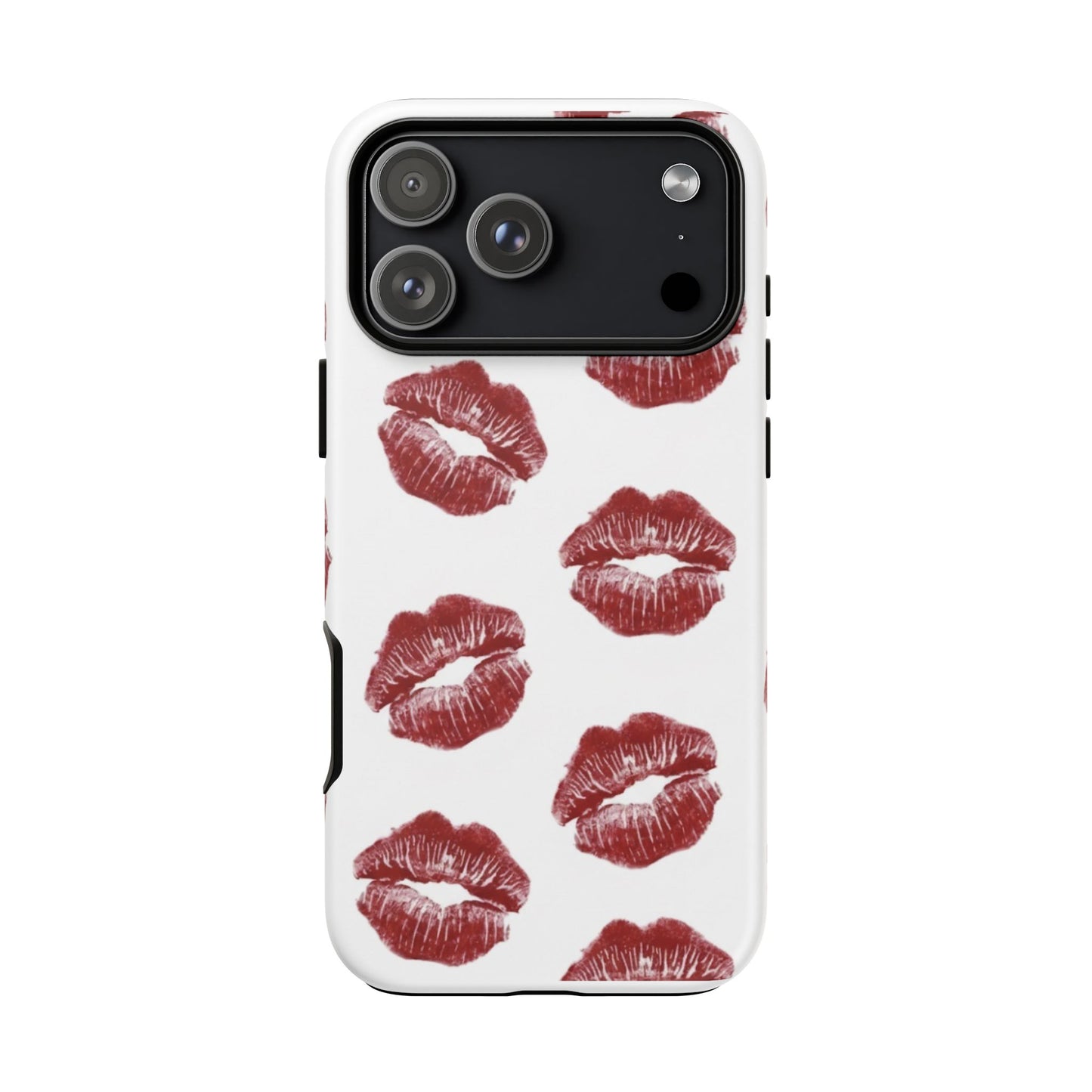Kiss Mark Phone Case - Stylish Tough Cases for Couples, Valentine’s Day Gifts, Trendy Mobile Accessories, Chic Phone Covers
