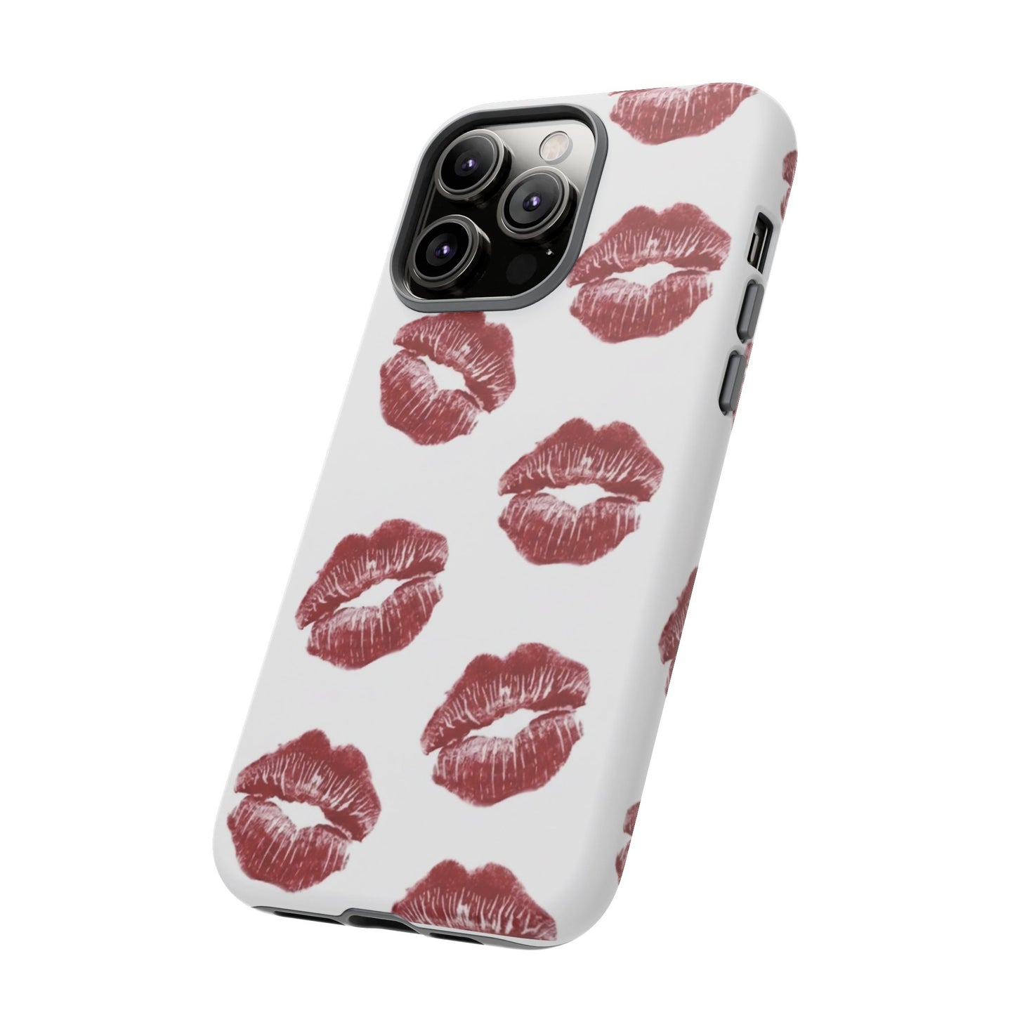 Kiss Mark Phone Case - Stylish Tough Cases for Couples, Valentine’s Day Gifts, Trendy Mobile Accessories, Chic Phone Covers