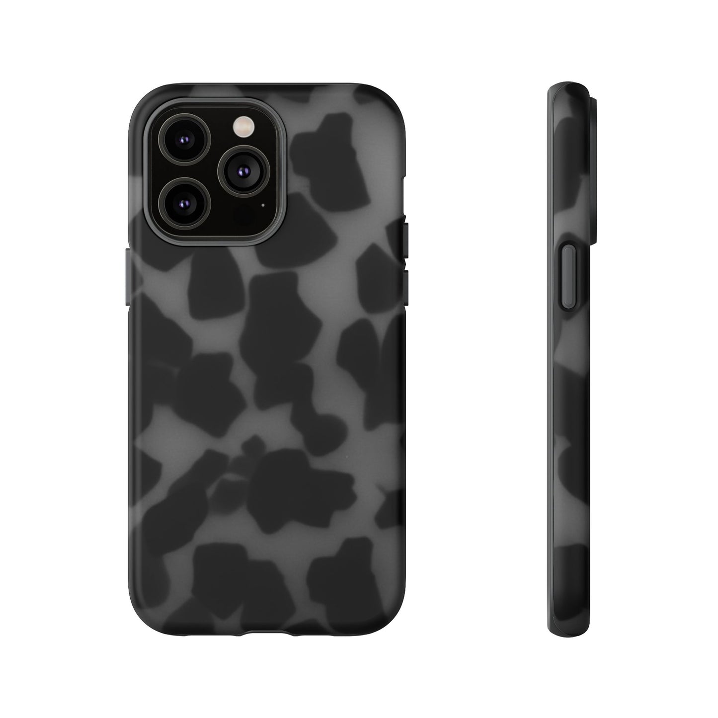 Jumbo tortoise shell Black Stylish Phone Case - Durable Protection, Trendy Design, Gift for Her, Fashion Accessories, Cow Print Phone Cover