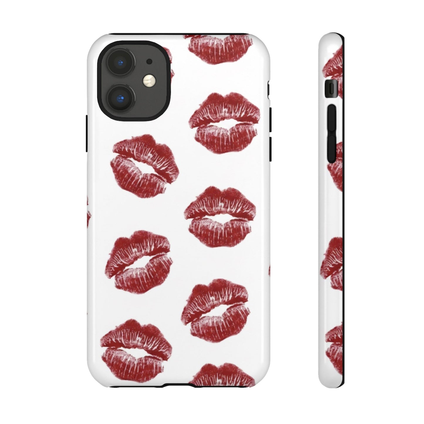 Kiss Mark Phone Case - Stylish Tough Cases for Couples, Valentine’s Day Gifts, Trendy Mobile Accessories, Chic Phone Covers