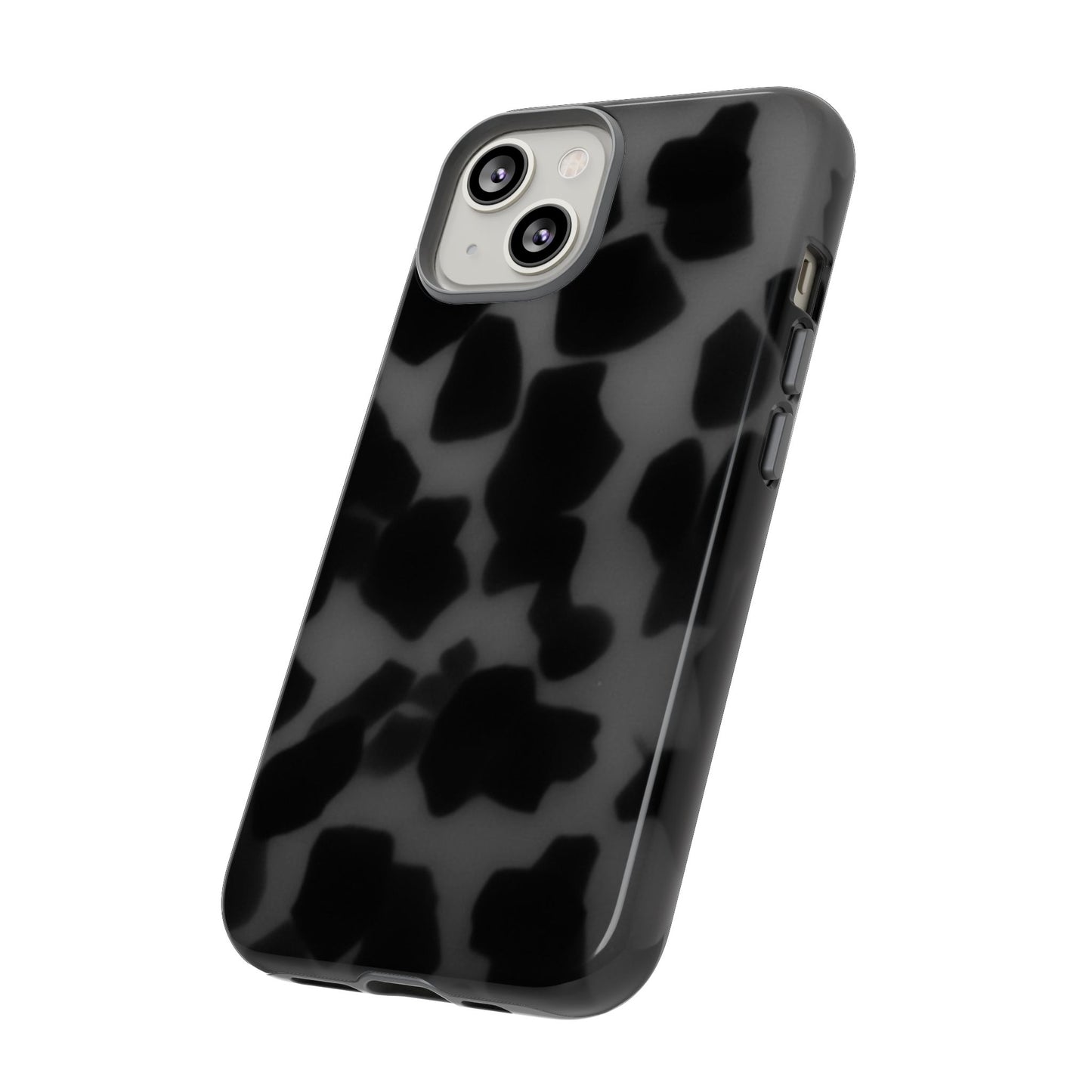Jumbo tortoise shell Black Stylish Phone Case - Durable Protection, Trendy Design, Gift for Her, Fashion Accessories, Cow Print Phone Cover