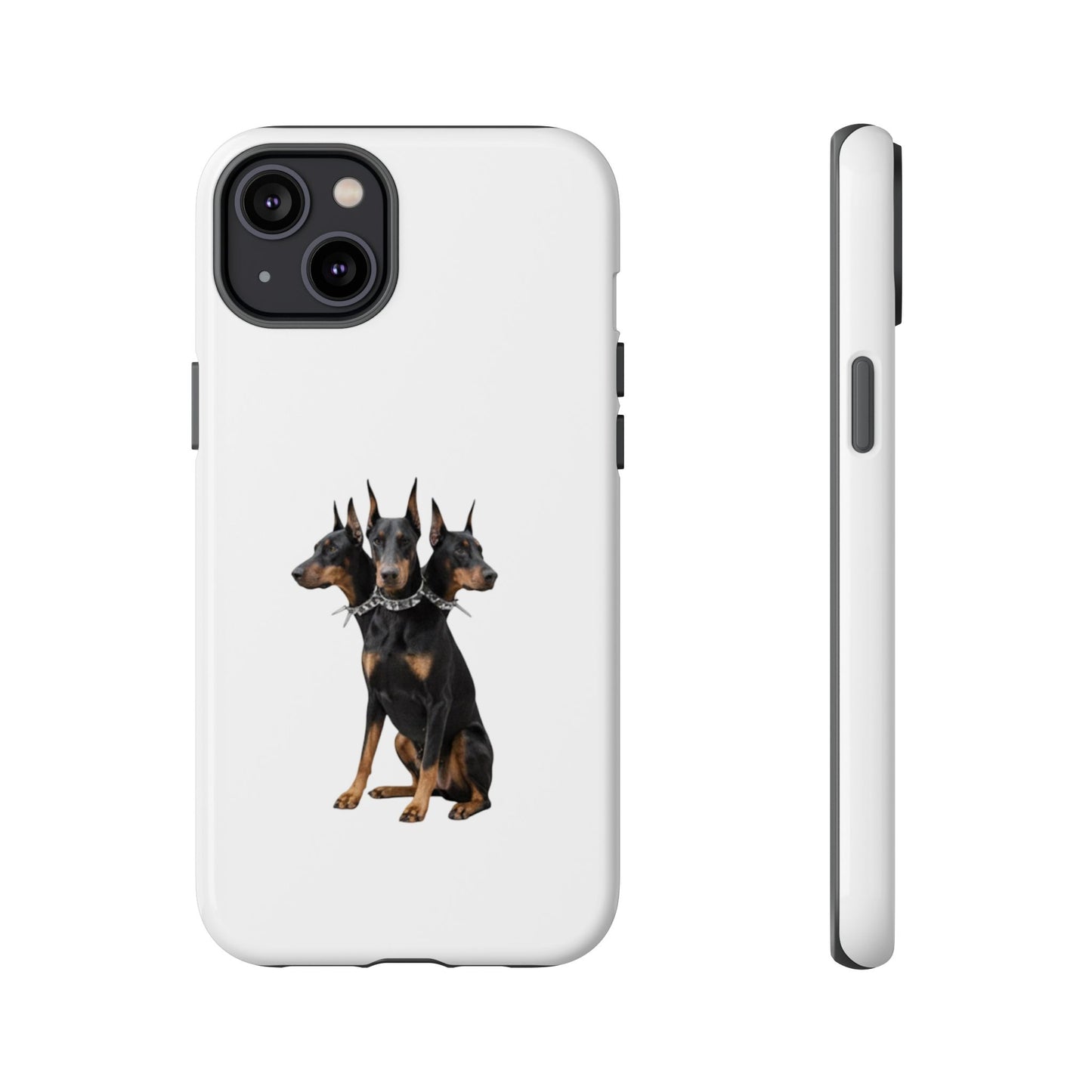 Doberman triple head tough case, Design | Perfect Gift for Dog Lovers, Pet Owners, Animal Enthusiasts, Birthdays, Christmas, Everyday Use