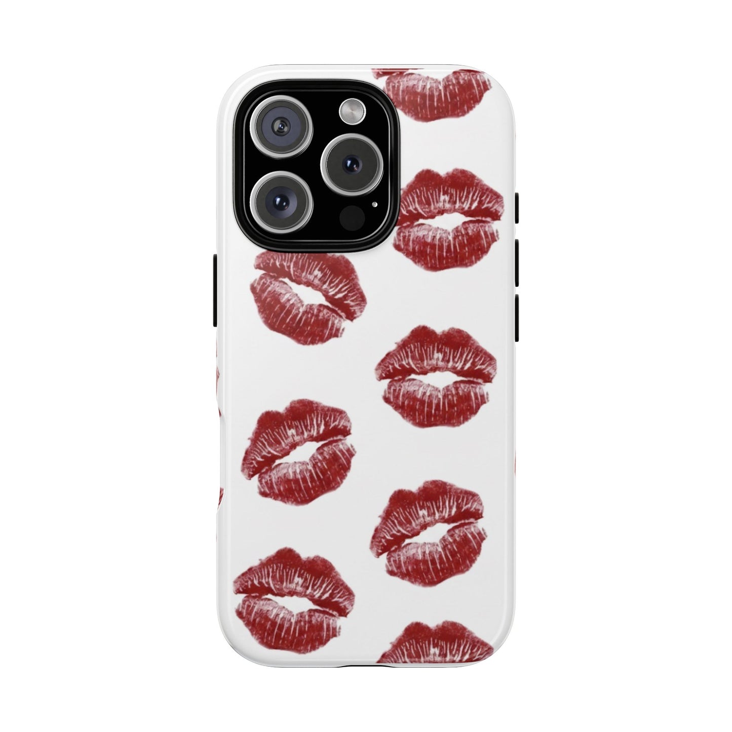 Kiss Mark Phone Case - Stylish Tough Cases for Couples, Valentine’s Day Gifts, Trendy Mobile Accessories, Chic Phone Covers