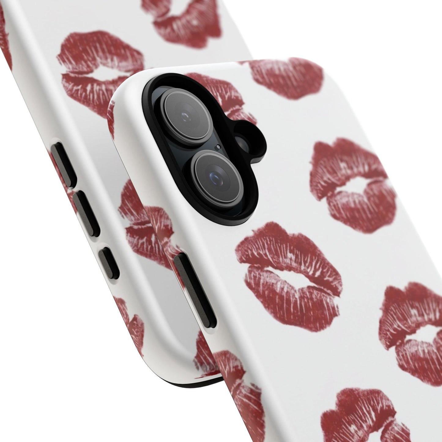 Kiss Mark Phone Case - Stylish Tough Cases for Couples, Valentine’s Day Gifts, Trendy Mobile Accessories, Chic Phone Covers