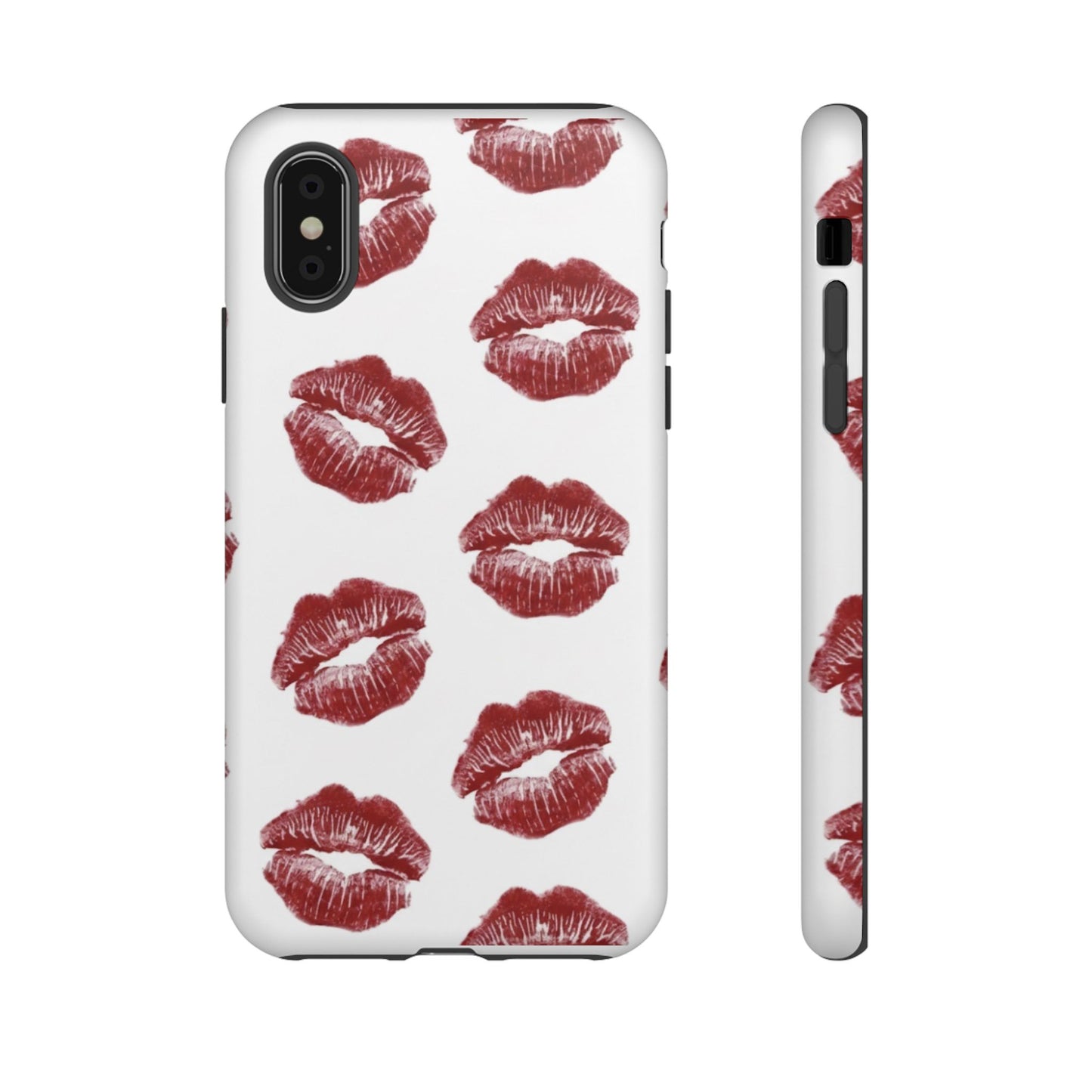 Kiss Mark Phone Case - Stylish Tough Cases for Couples, Valentine’s Day Gifts, Trendy Mobile Accessories, Chic Phone Covers