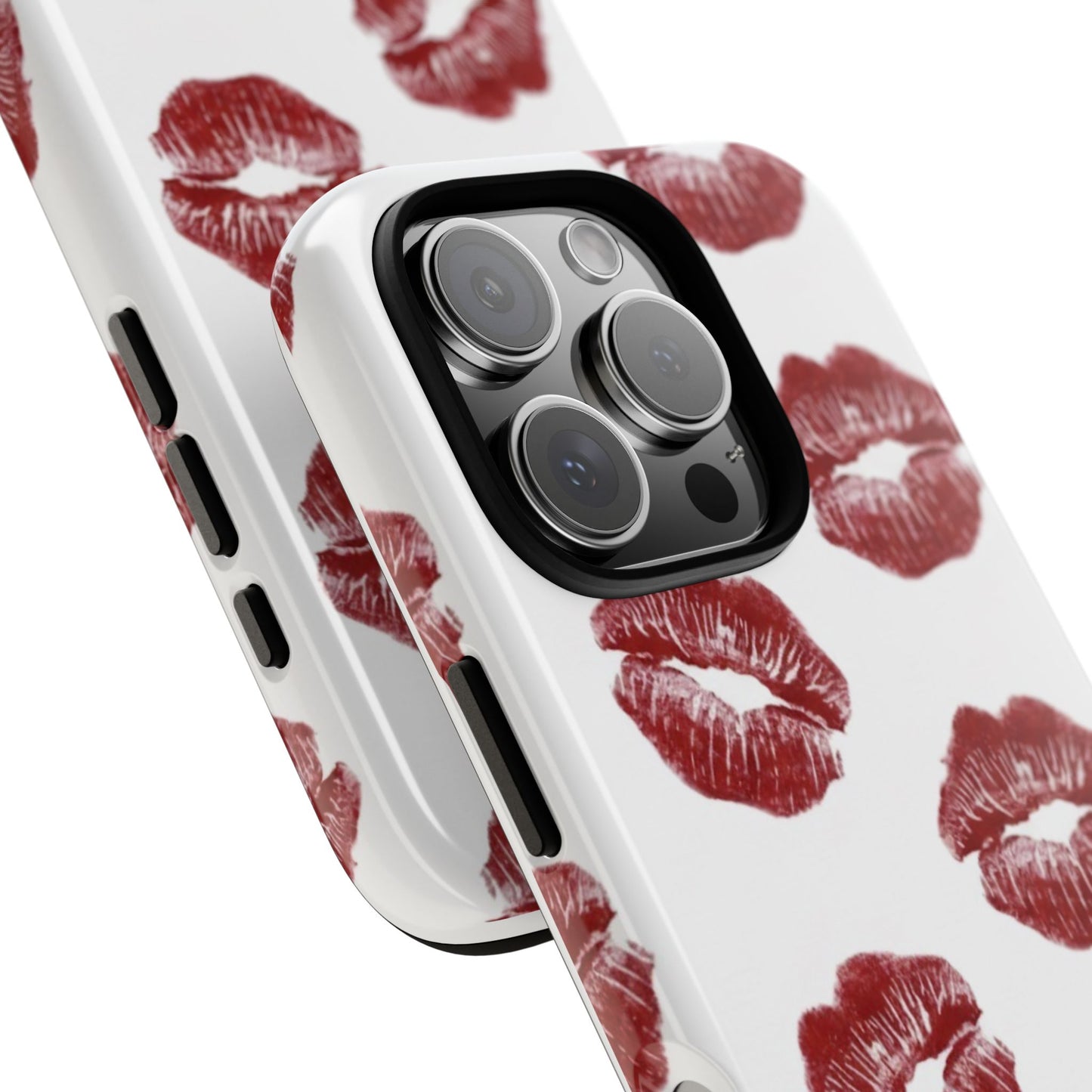 Kiss Mark Phone Case - Stylish Tough Cases for Couples, Valentine’s Day Gifts, Trendy Mobile Accessories, Chic Phone Covers
