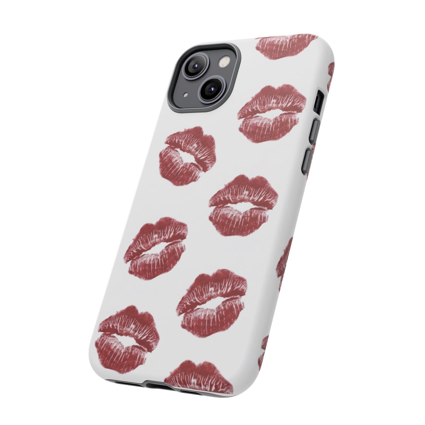 Kiss Mark Phone Case - Stylish Tough Cases for Couples, Valentine’s Day Gifts, Trendy Mobile Accessories, Chic Phone Covers