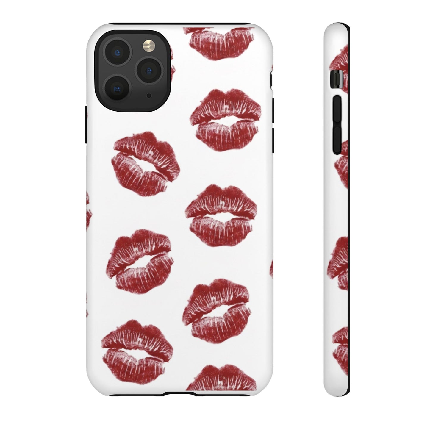 Kiss Mark Phone Case - Stylish Tough Cases for Couples, Valentine’s Day Gifts, Trendy Mobile Accessories, Chic Phone Covers