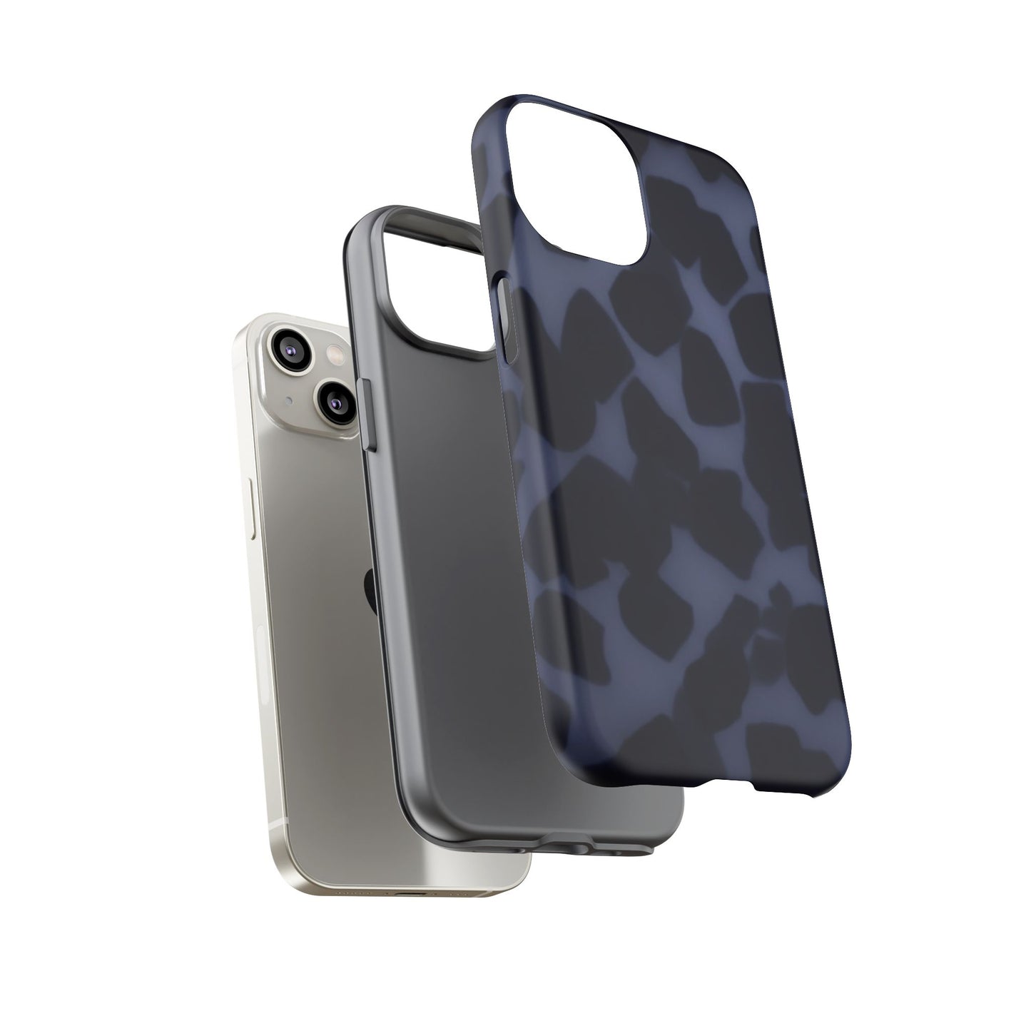 Jumbo Tortoise shell Navy Tuff Phone Case, Tough Cases with Sleek Modern Design for Protection, Gift for Tech Enthusiasts, Perfect for Any Occasion