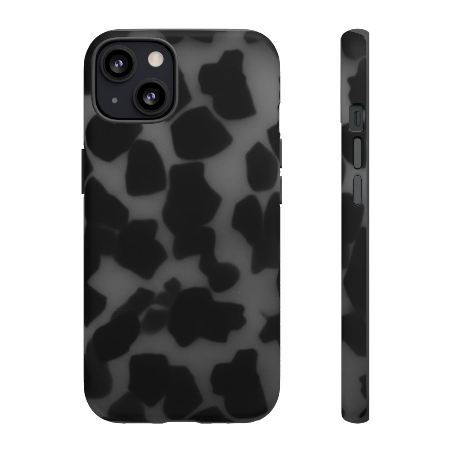 Jumbo tortoise shell Black Stylish Phone Case - Durable Protection, Trendy Design, Gift for Her, Fashion Accessories, Cow Print Phone Cover