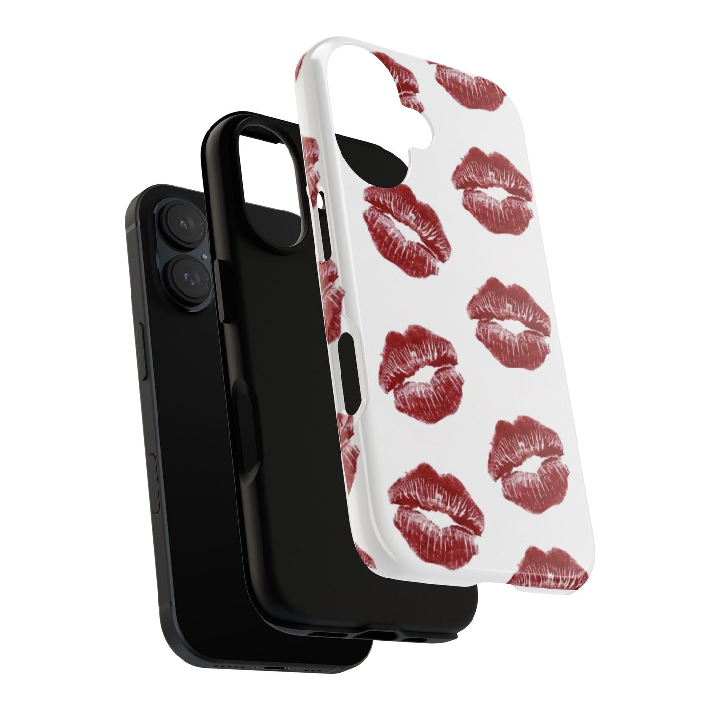 Kiss Mark Phone Case - Stylish Tough Cases for Couples, Valentine’s Day Gifts, Trendy Mobile Accessories, Chic Phone Covers