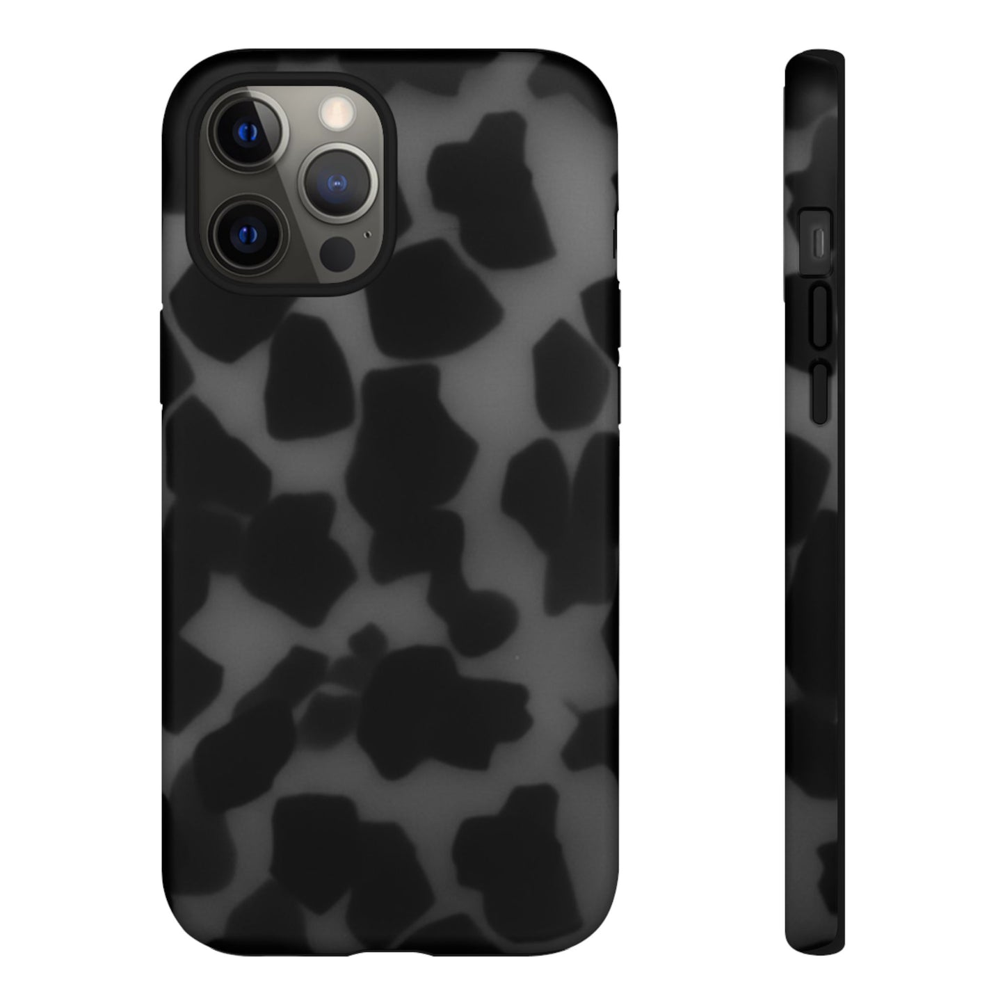 Jumbo tortoise shell Black Stylish Phone Case - Durable Protection, Trendy Design, Gift for Her, Fashion Accessories, Cow Print Phone Cover