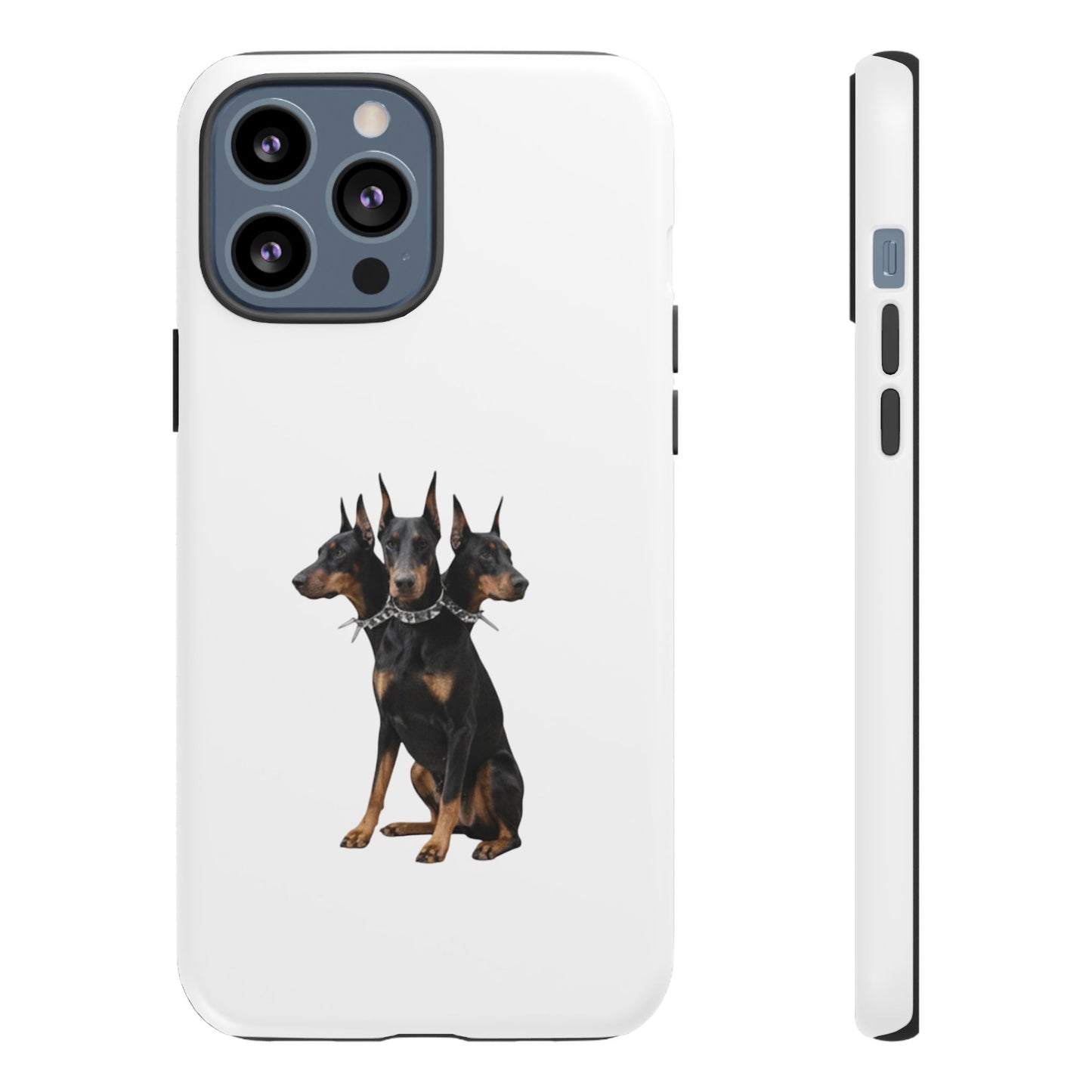 Doberman triple head tough case, Design | Perfect Gift for Dog Lovers, Pet Owners, Animal Enthusiasts, Birthdays, Christmas, Everyday Use