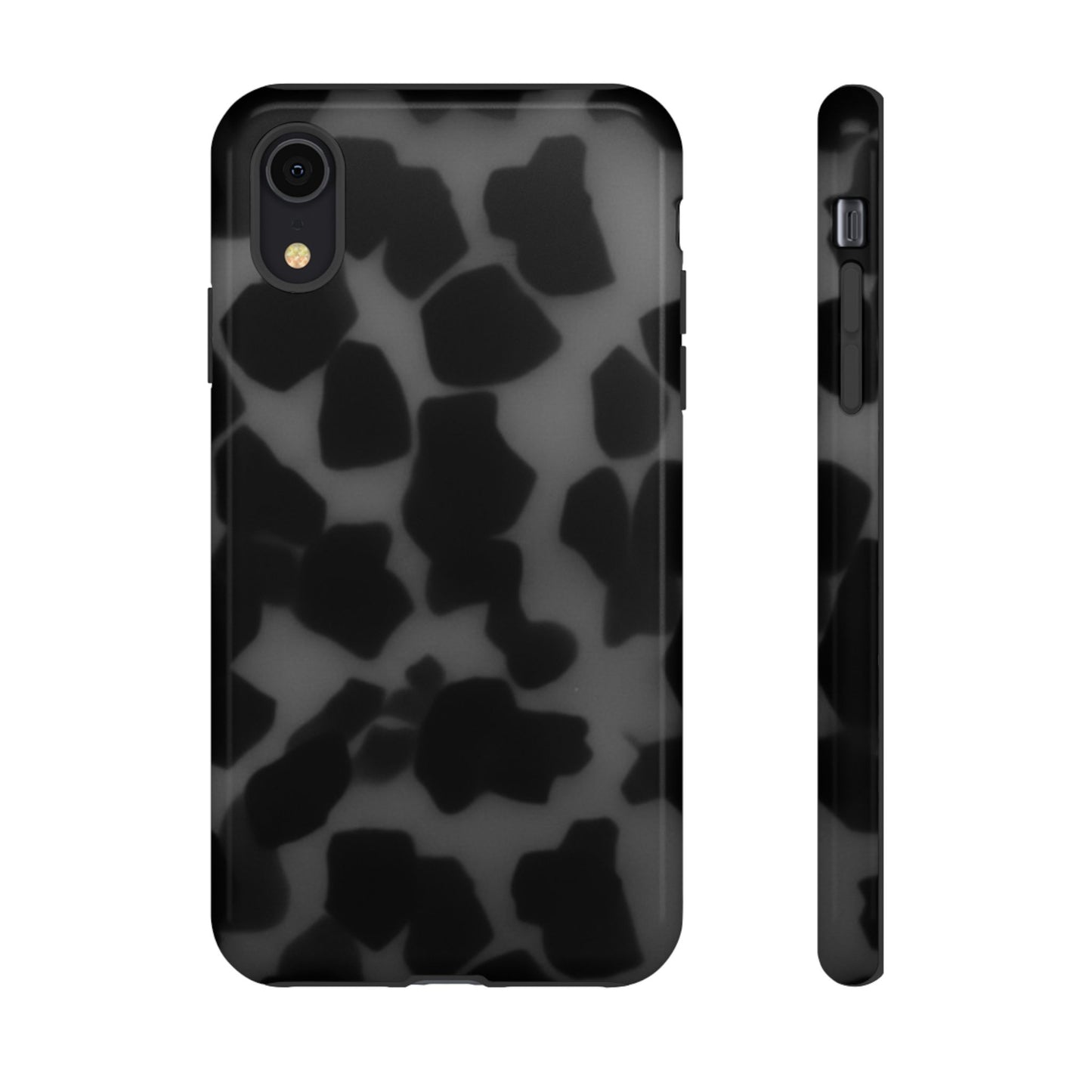 Jumbo tortoise shell Black Stylish Phone Case - Durable Protection, Trendy Design, Gift for Her, Fashion Accessories, Cow Print Phone Cover