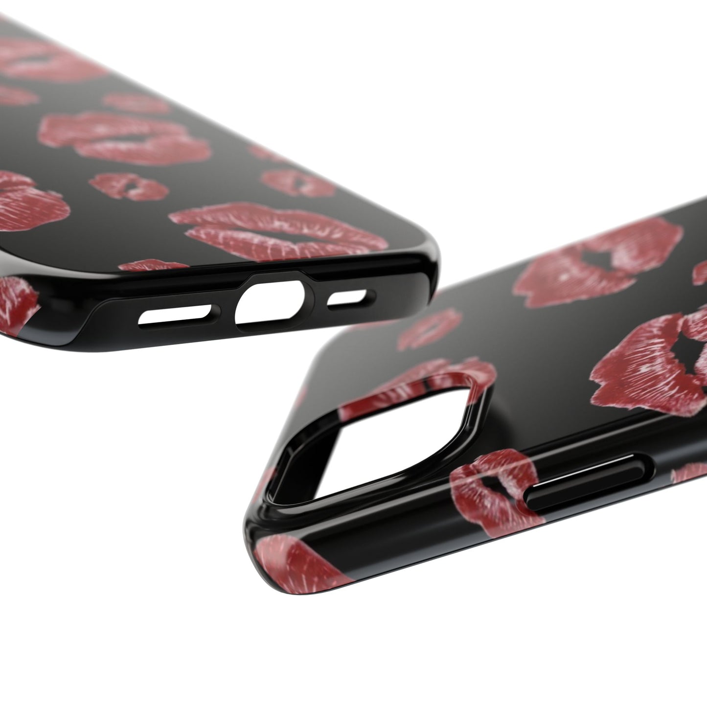 Kiss-Print Tough Phone Cases | Glamorous Protection, Unique Gift, Trendy Accessory, Valentine's Day, Stylish Gift for Her