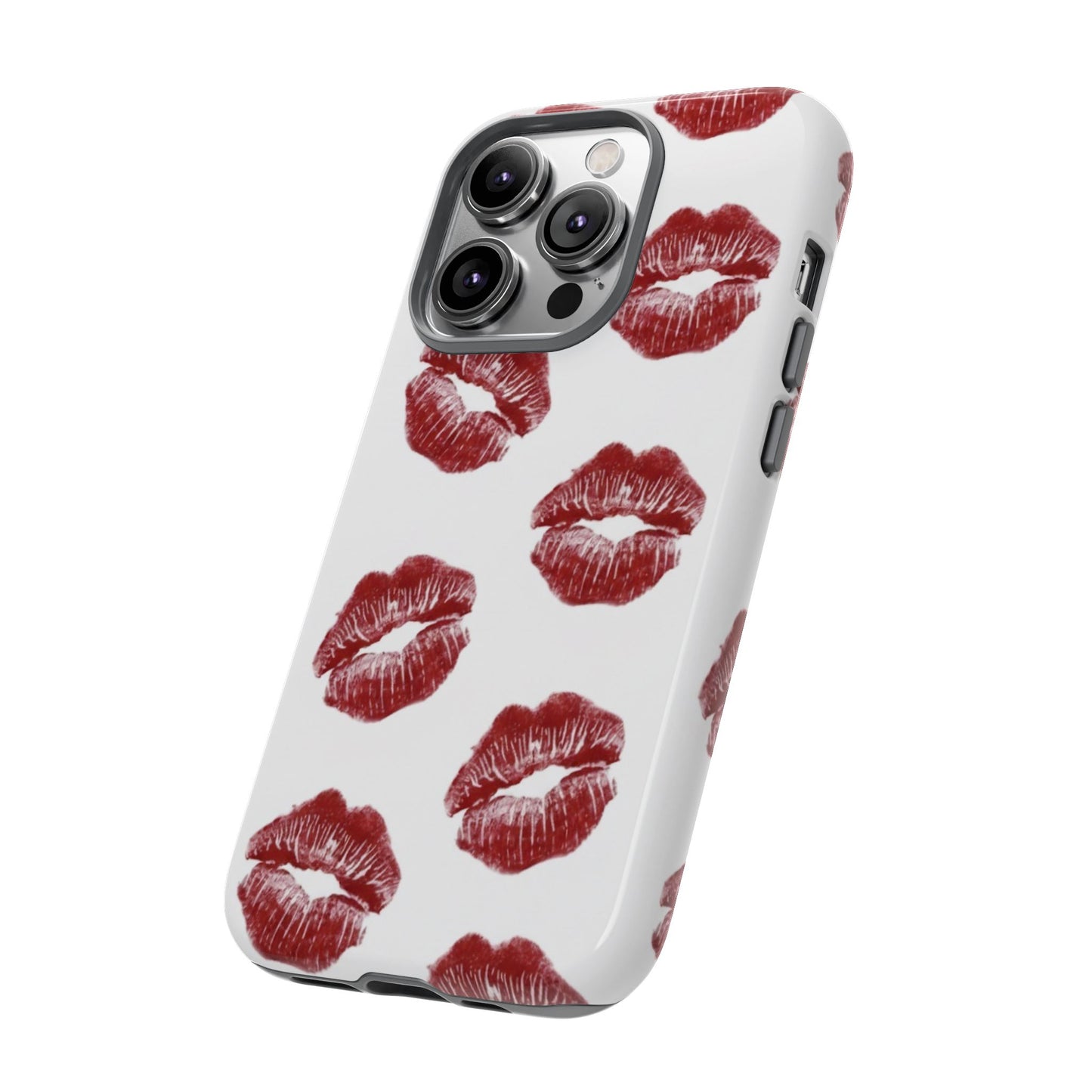 Kiss Mark Phone Case - Stylish Tough Cases for Couples, Valentine’s Day Gifts, Trendy Mobile Accessories, Chic Phone Covers